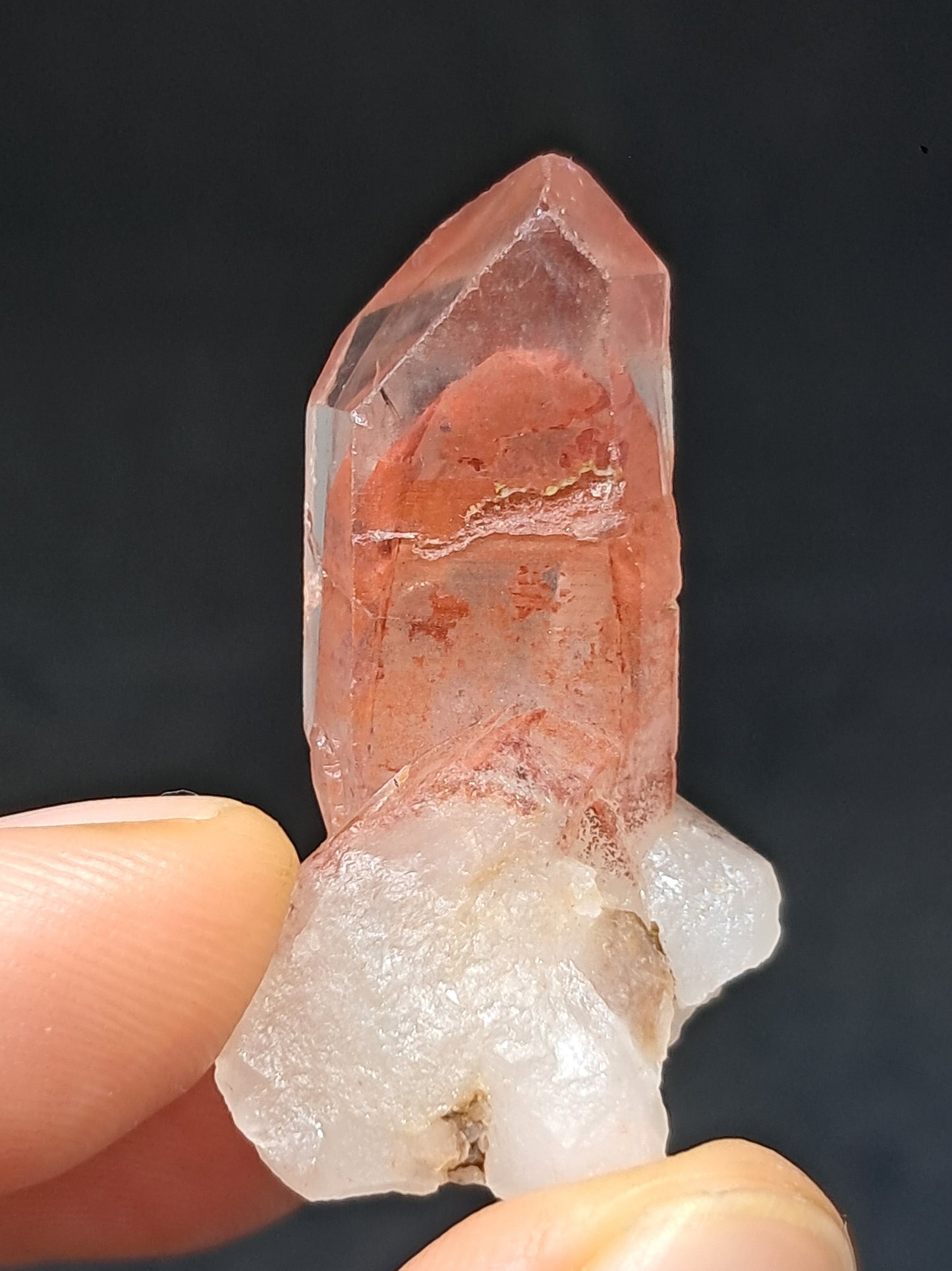 Hematite Phantom Quartz (Telangana) | Natural Crystal | Mineral Specimen #HPQ54