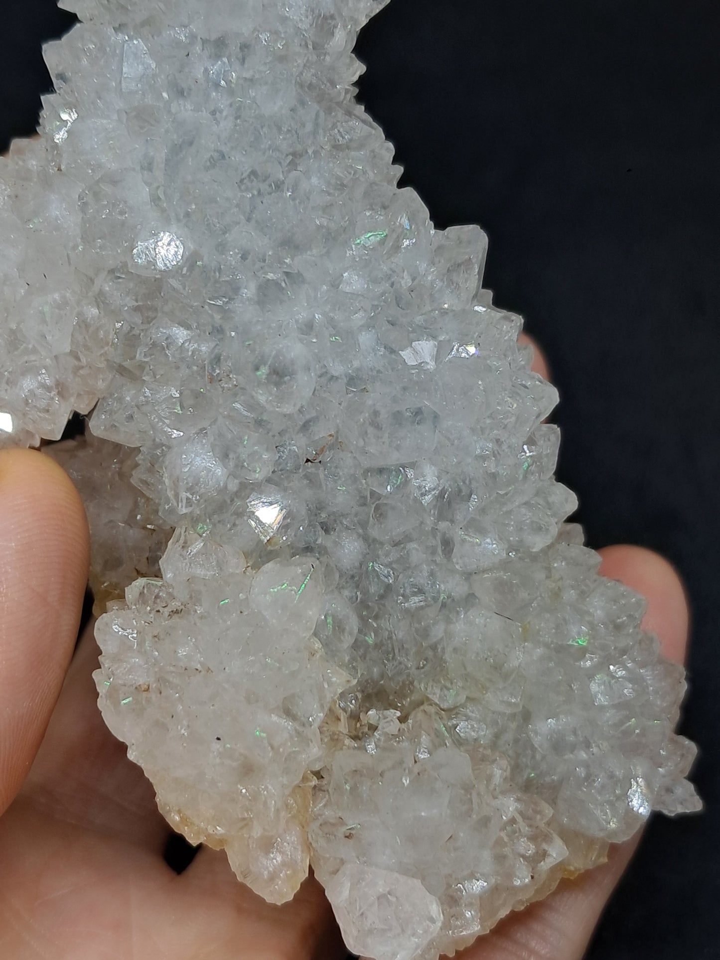 Cuarzo Iris (Aurangabad) | Anandalita | Estalactita | Cristal natural n.° AQ44