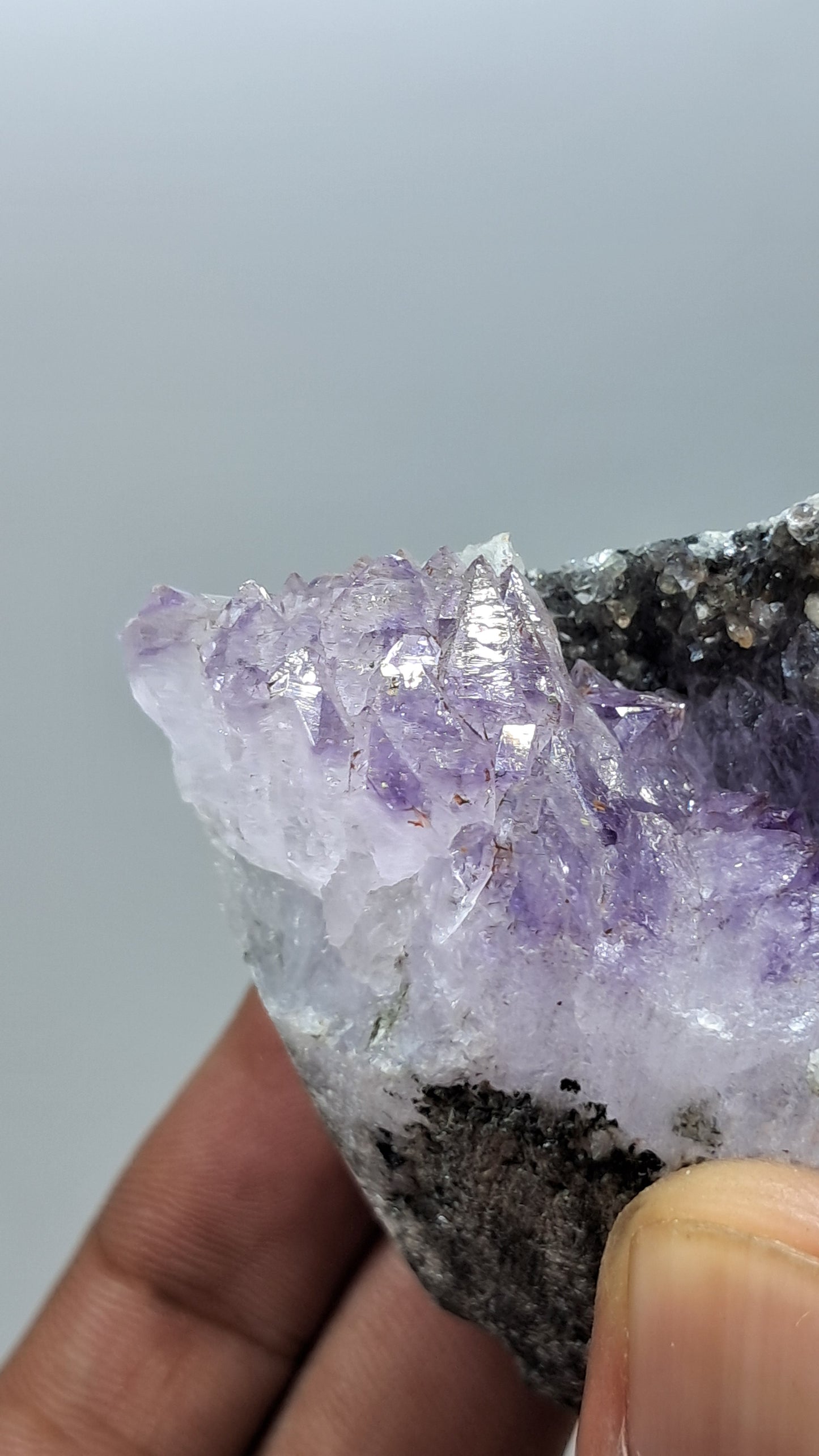 Cetro de amatista Super Seven de Karur | Formación natural | Ejemplar mineral n.° KA178