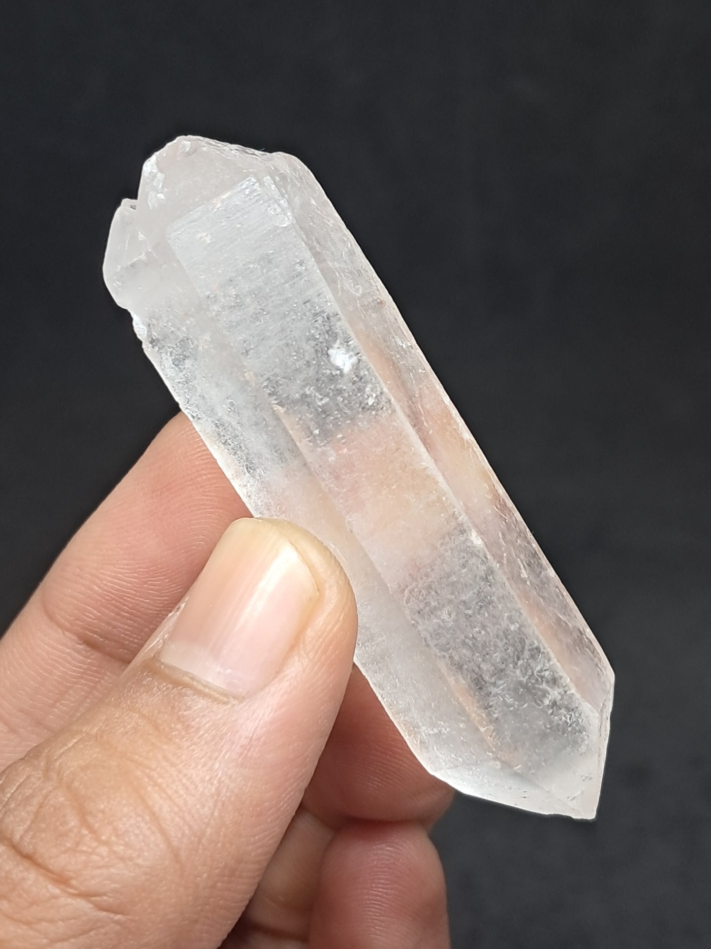 Himalayan Quartz Biterminated Self-healed Point | Natural Crystal | Mineral Specimen #CH71