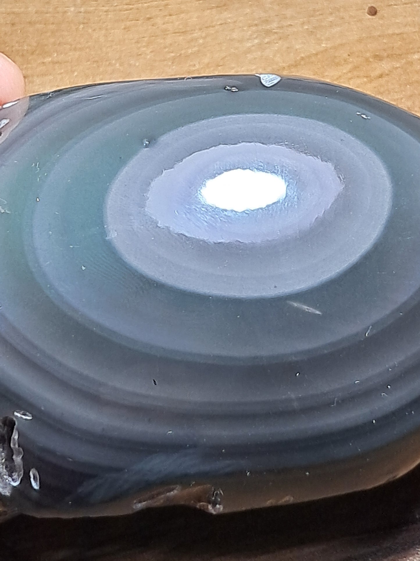 Rainbow Obsidian (Mexico) Natural Stone | Half Polished Half Rough #RO7