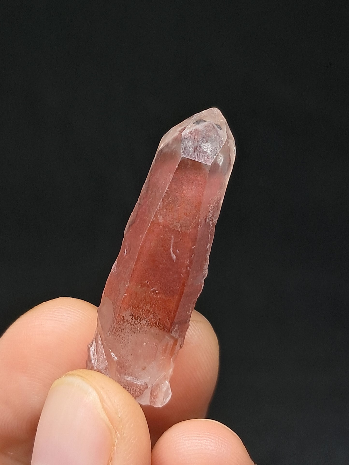 Hematite Phantom Quartz (Telangana) | Natural Crystal | Mineral Specimen #HPQ55