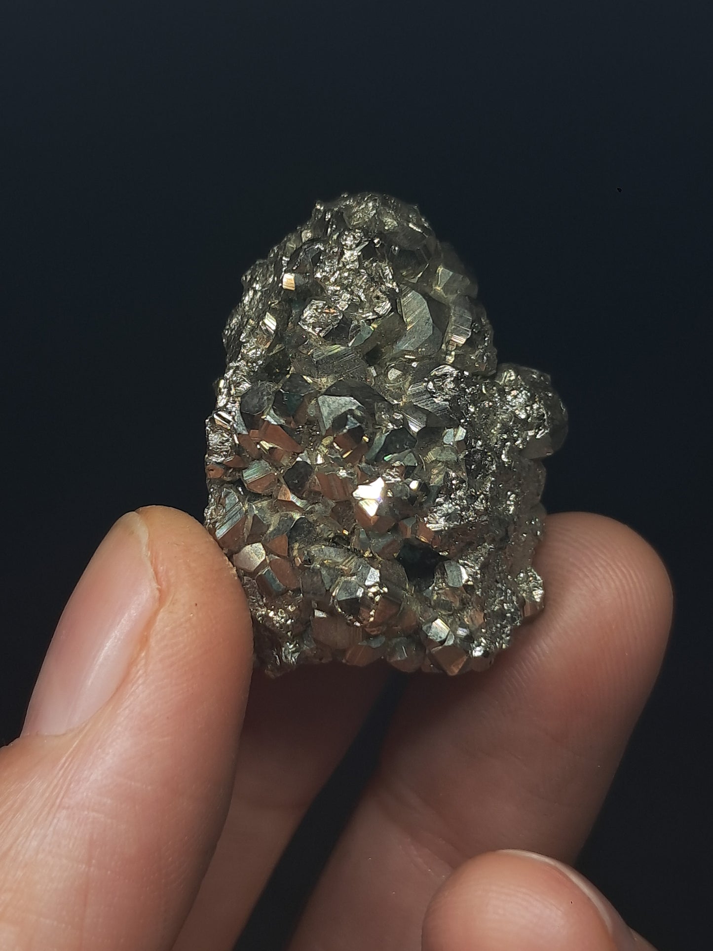 Pirita en bruto (Perú) Clúster natural | Espécimen mineral | Rocas y cristales #PR31