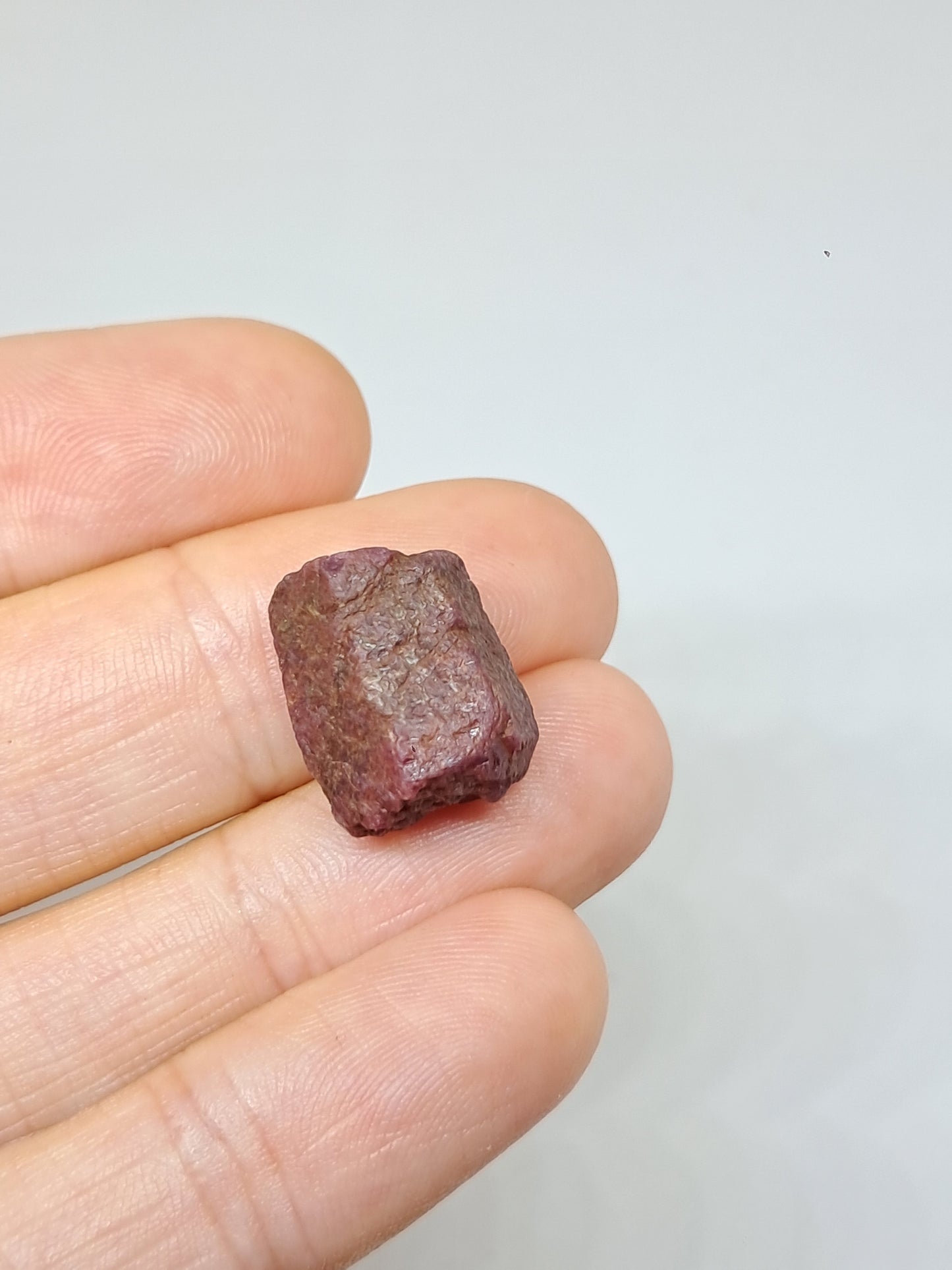 Cristal de rubí en bruto (Tamil Nadu) Piedra natural | Muestra de mineral #RB34