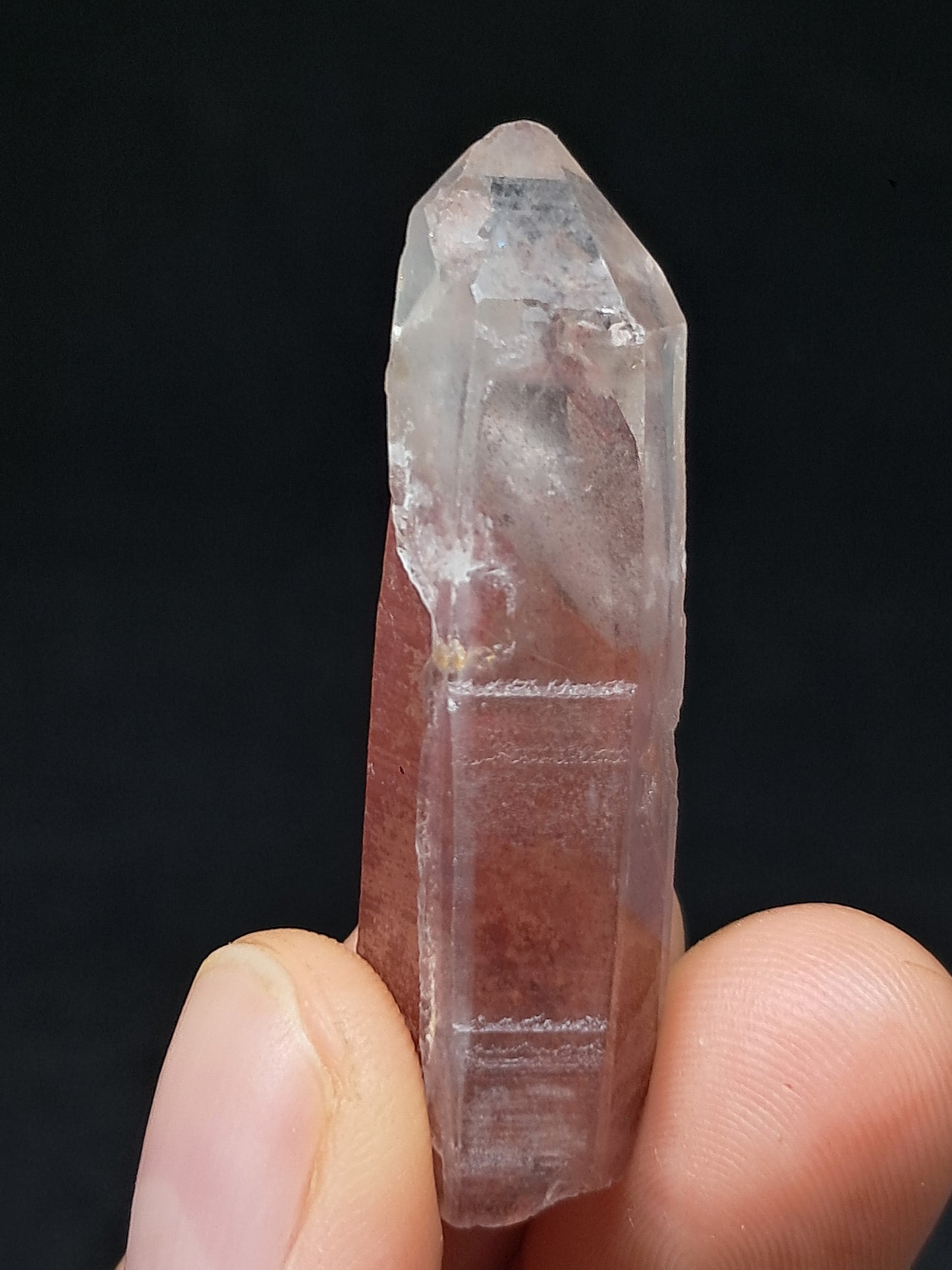 Hematite Phantom Quartz (Telangana) | Natural Crystal | Mineral Specimen #HPQ56