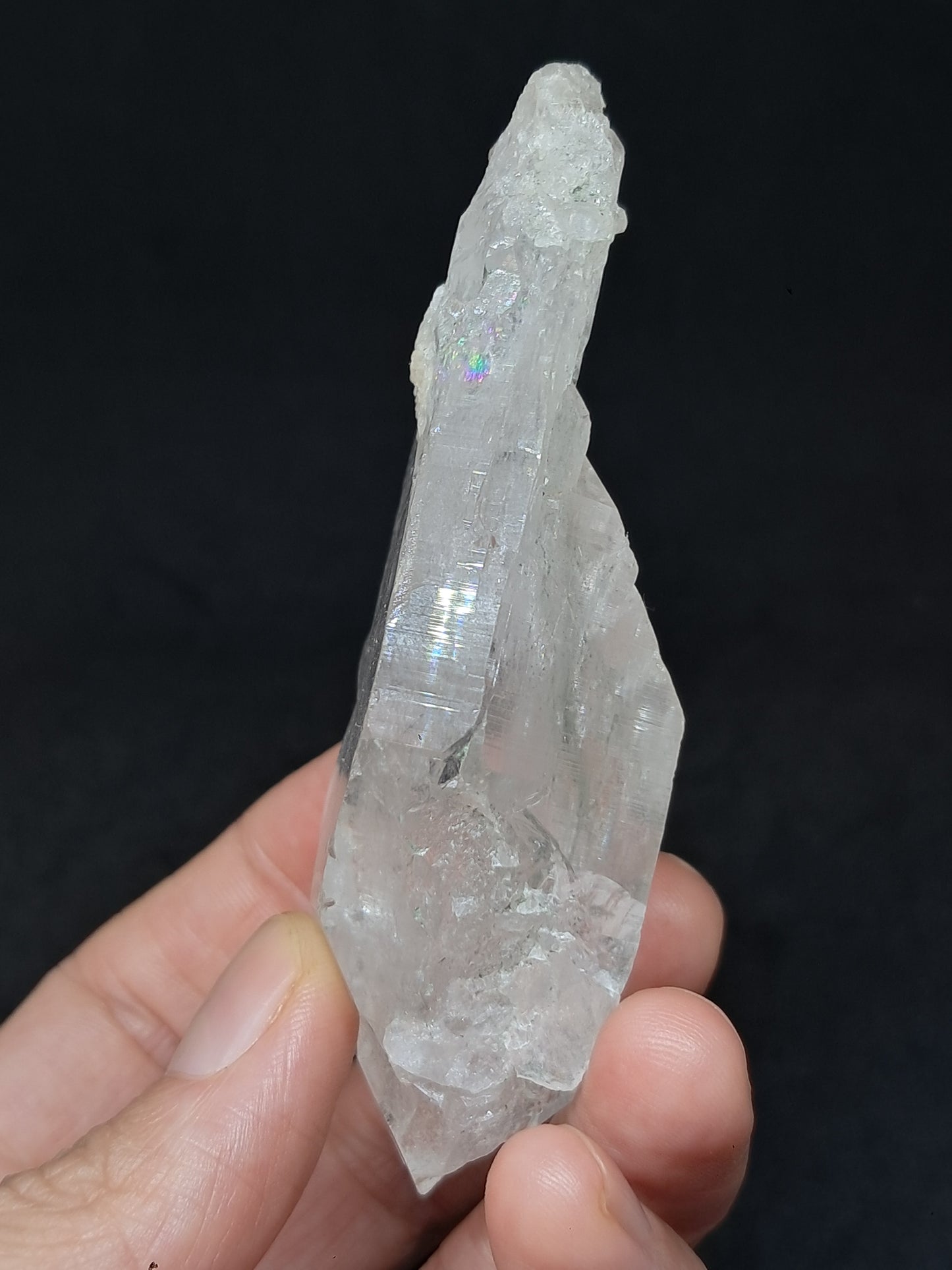 Himalayan Quartz *Elestial Formation* w/ Chlorite Inclusions | Natural Crystal | Mineral Specimen #CH81