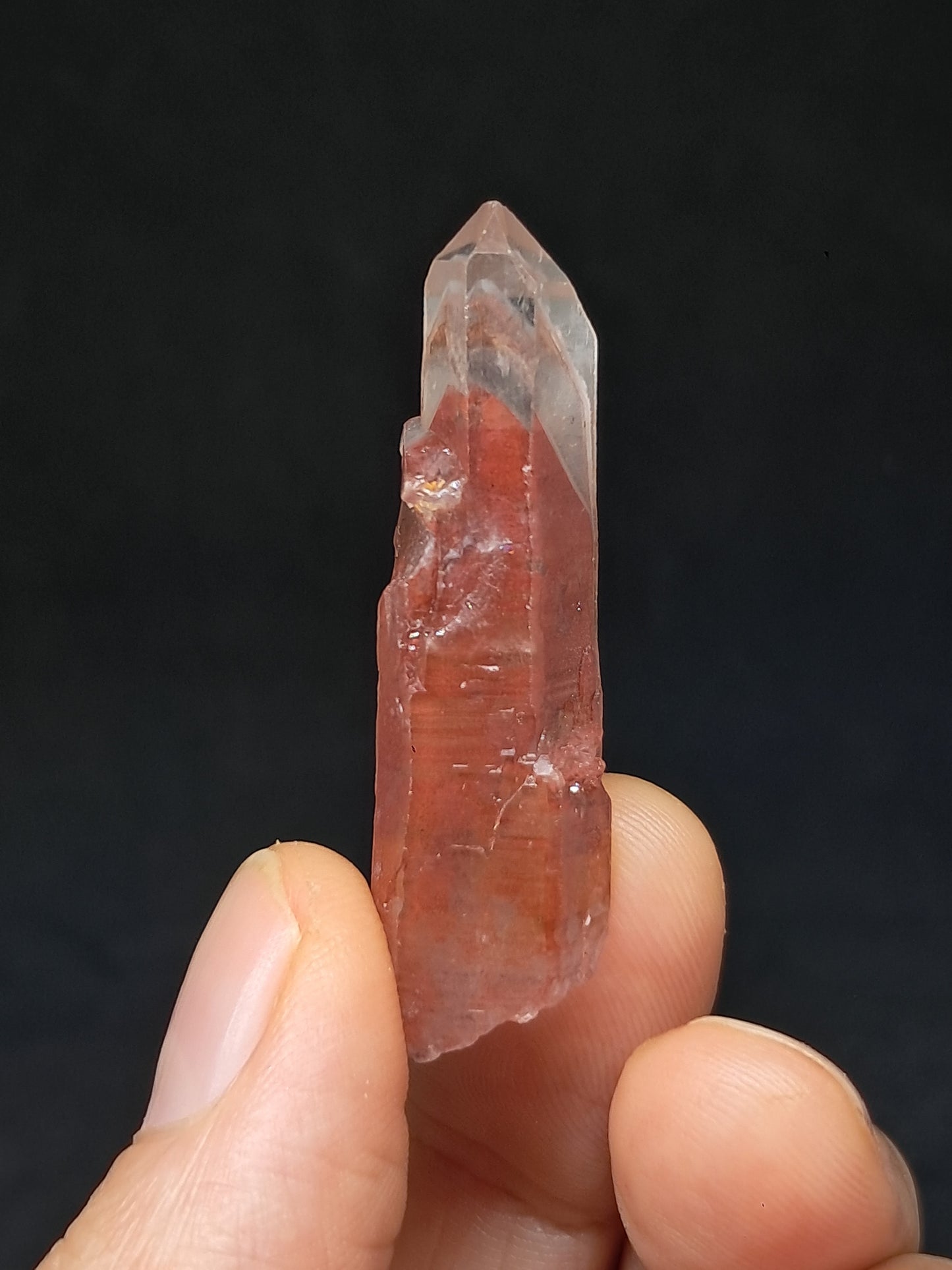 Hematite Phantom Quartz (Telangana) | Natural Crystal | Mineral Specimen #HPQ53