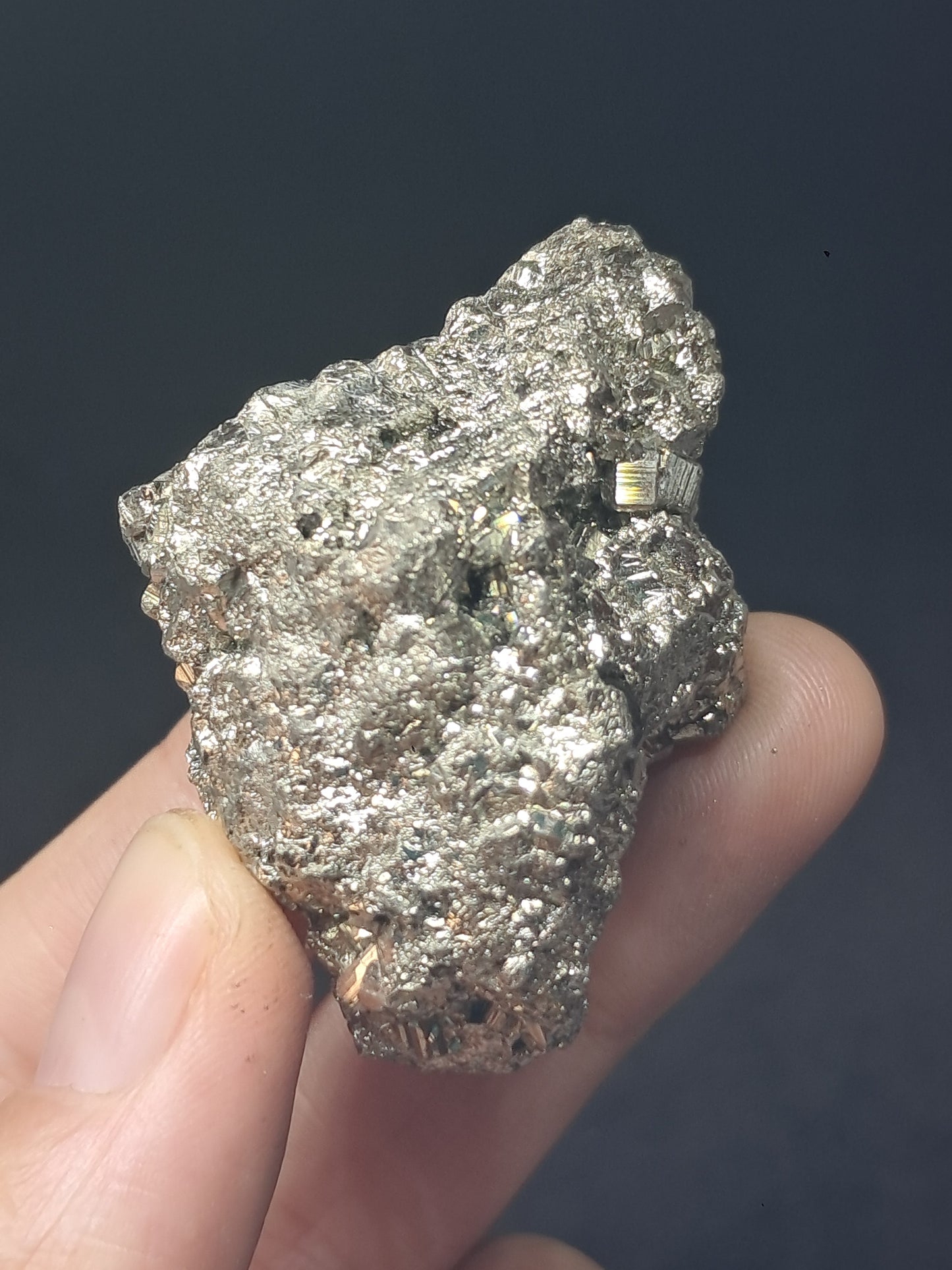 Pirita en Bruto (Perú) Drusa Natural | Mineral de Colección | Rocas y Cristales #PR29