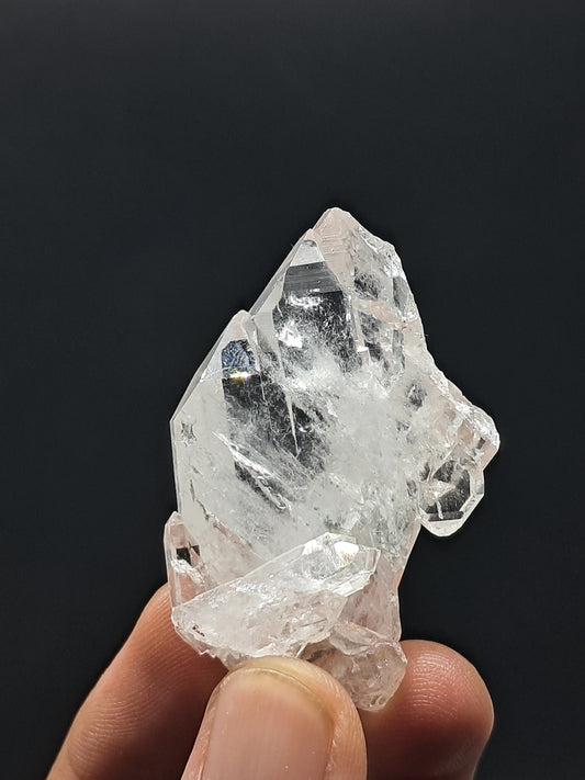 Punta Natural de Cuarzo Claro de la Formación Faden (Santander, Colombia) | Ejemplar Mineral n.° COQ6