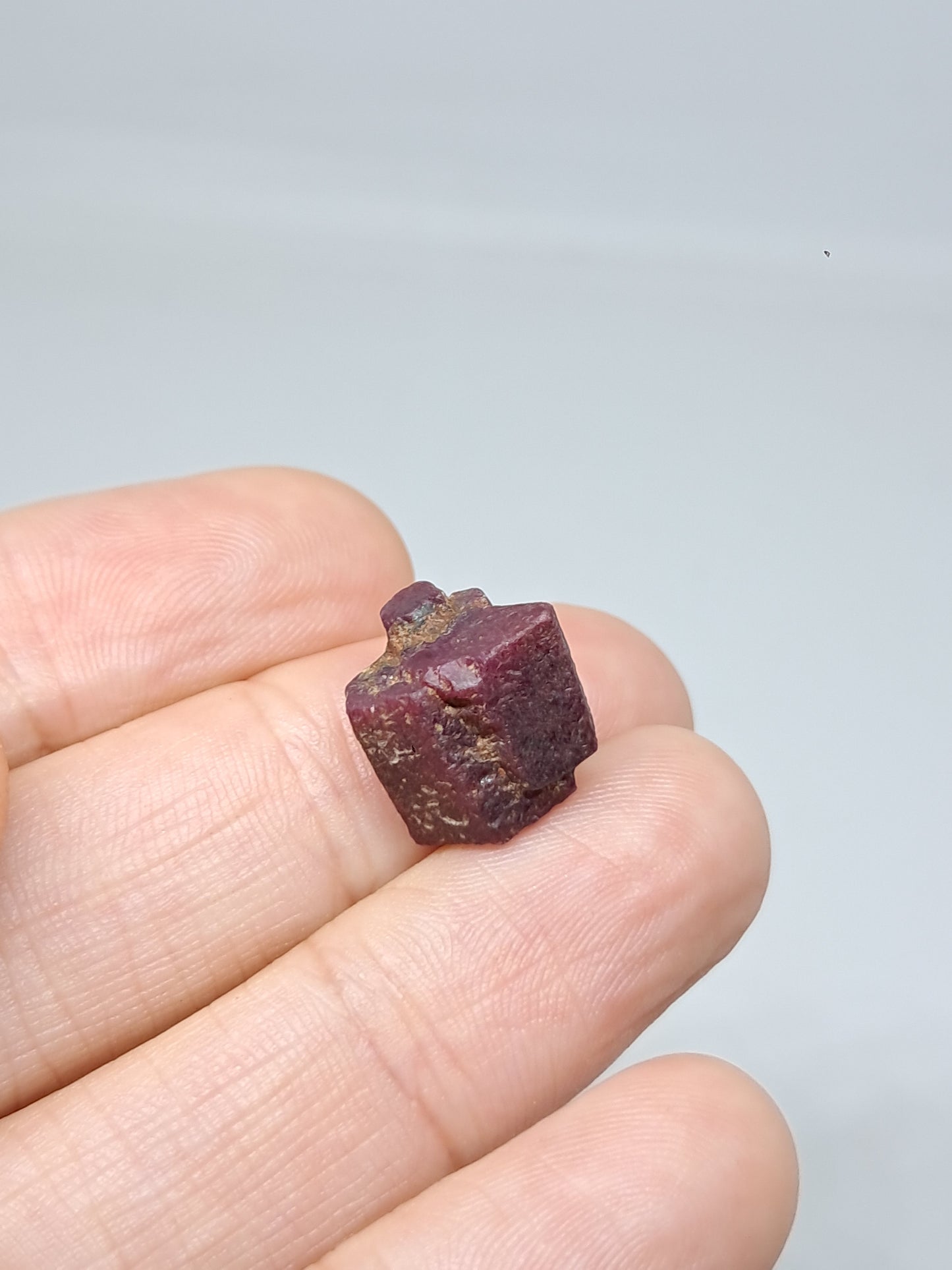 Cristal de Rubí en Bruto (Tamil Nadu) Piedra Natural | Muestra Mineral #RB23