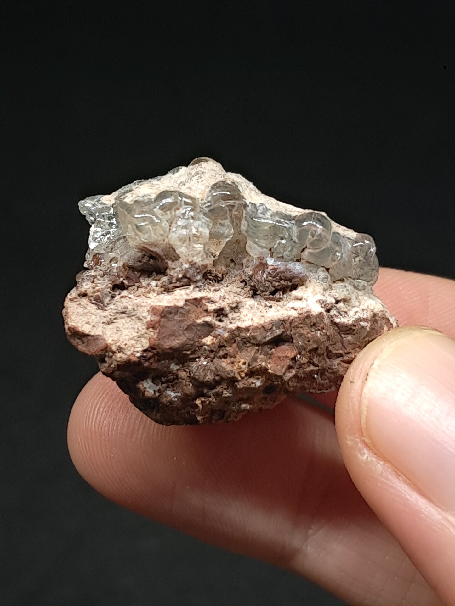 Hyalite Opal on Matrix (Mexico) Rough Crystal Stone | UV-Reactive Mineral Specimen #OH16