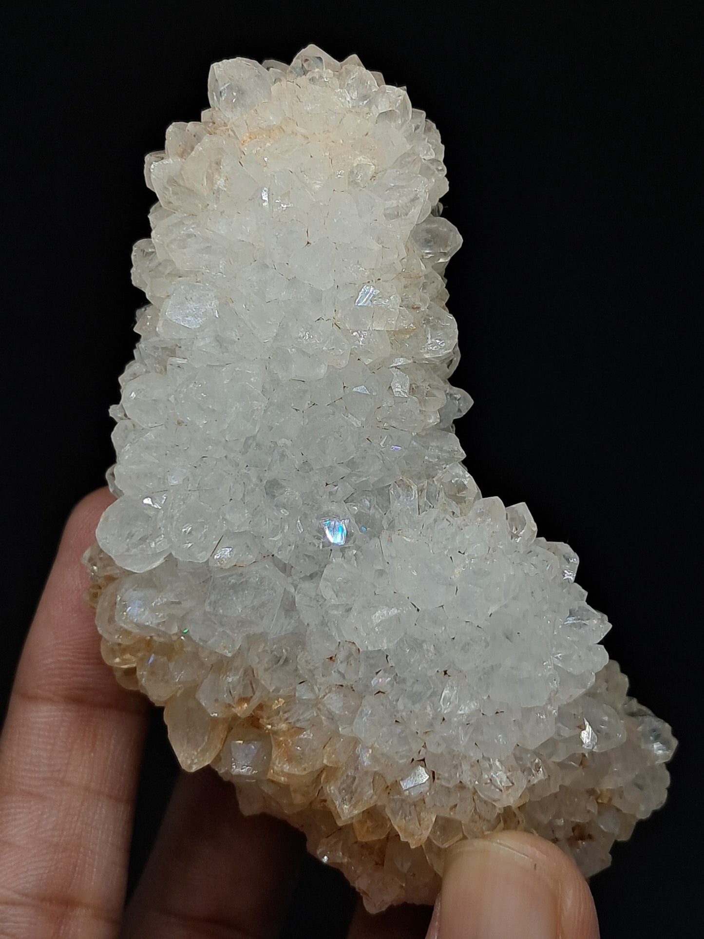 Cuarzo iris (Aurangabad) | Anandalita | Estalactita | Cristal natural n.° AQ6