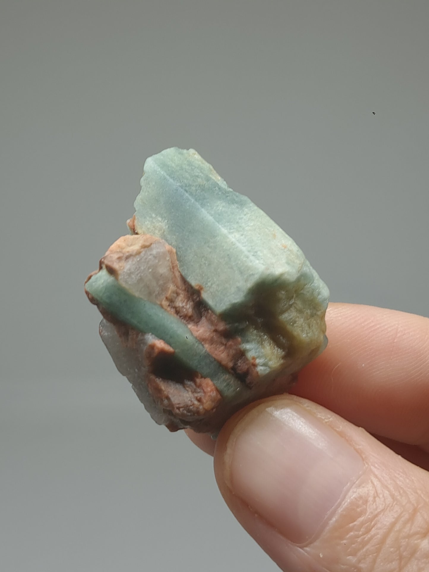 Aquamarine on Matrix (Karur) Rough Natural Crystal | Mineral Specimen #AQM42