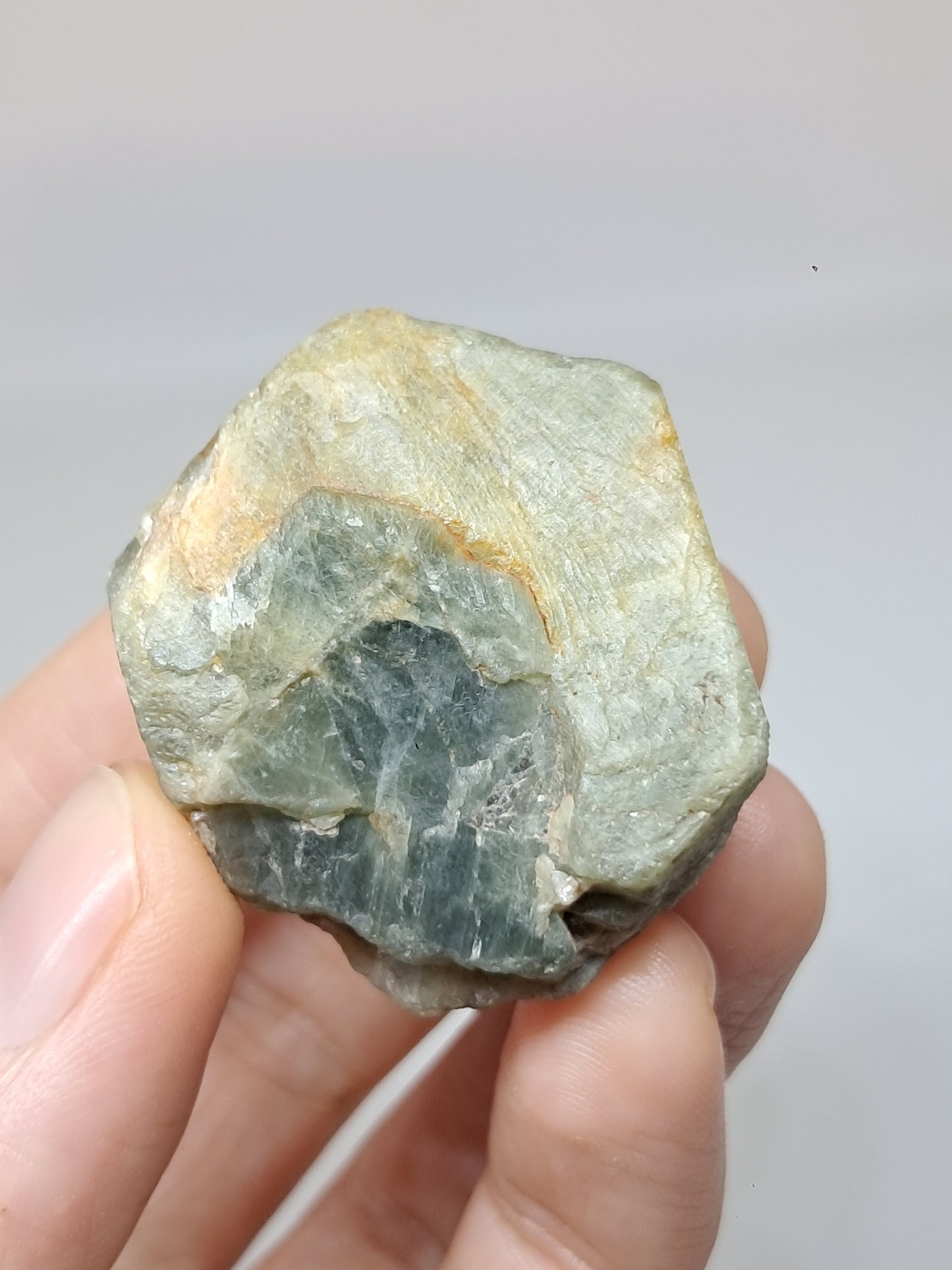 Natural Greenish-Blue *Teal* Sapphire Crystal (Karur) Rough Stone | Mineral Specimen #SP48