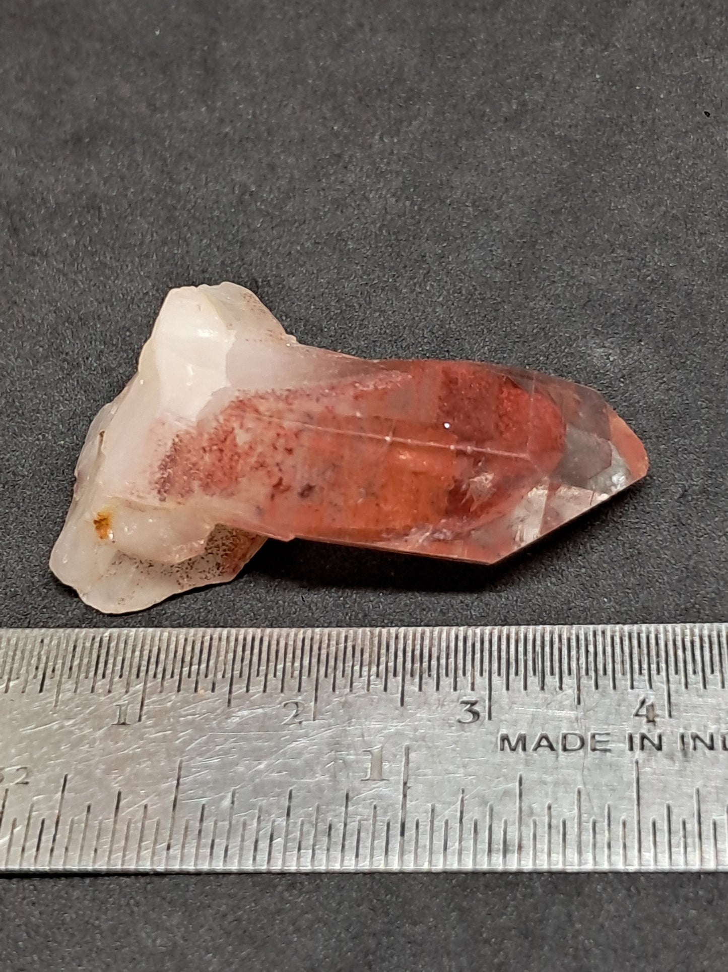 Hematite Phantom Quartz (Telangana) | Natural Crystal | Mineral Specimen #HPQ54