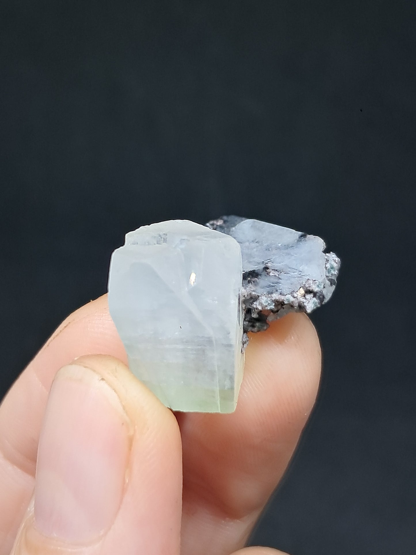 Green Apophyllite with Stilbite (Fluorapophyllite) (Ajanta) Natural Crystal | Mineral Specimen #GA39
