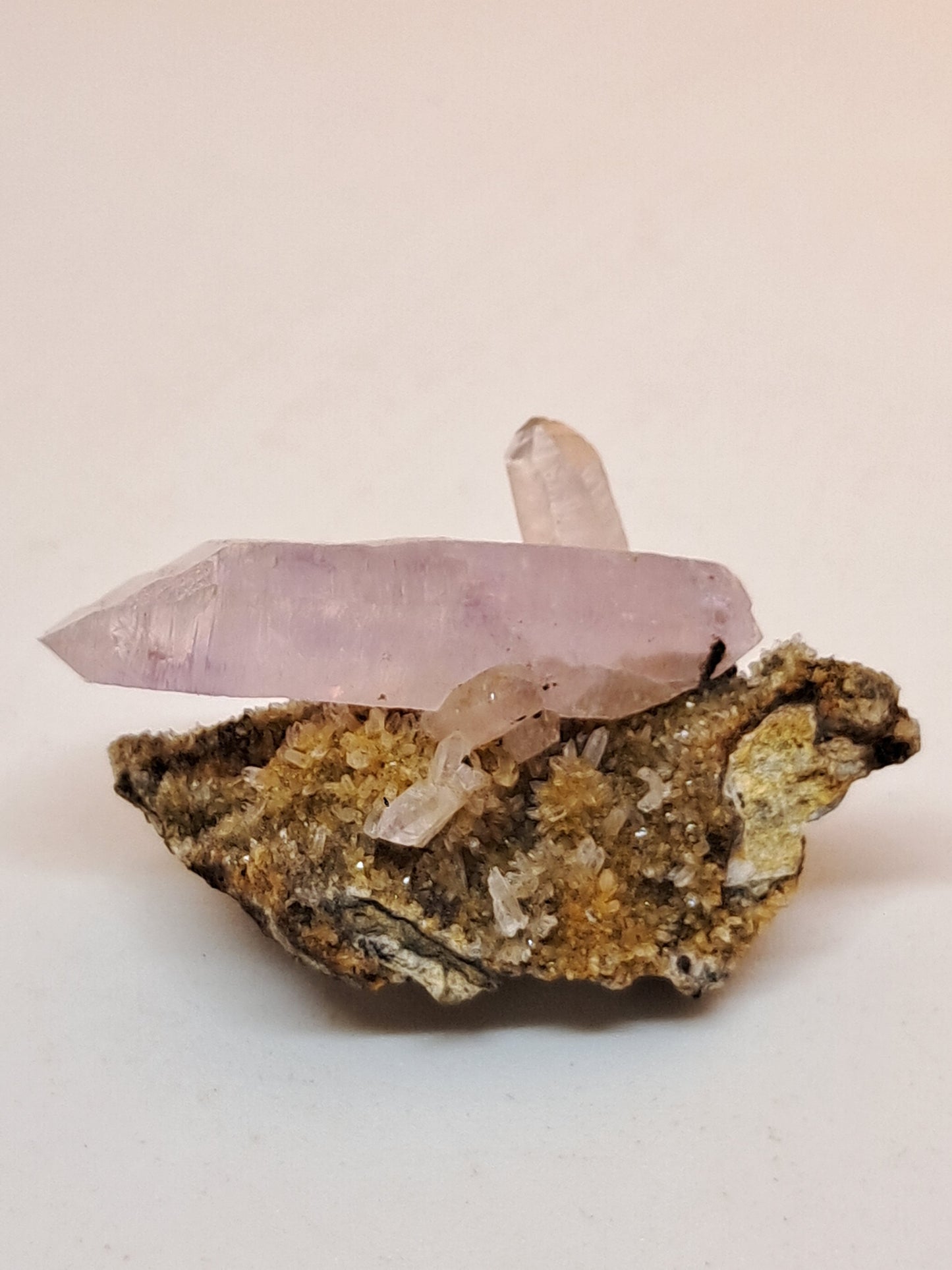 Veracruz Amethyst Crystal Point on Matrix (Mexico) | Natural Cluster | Mineral Specimen #VA23