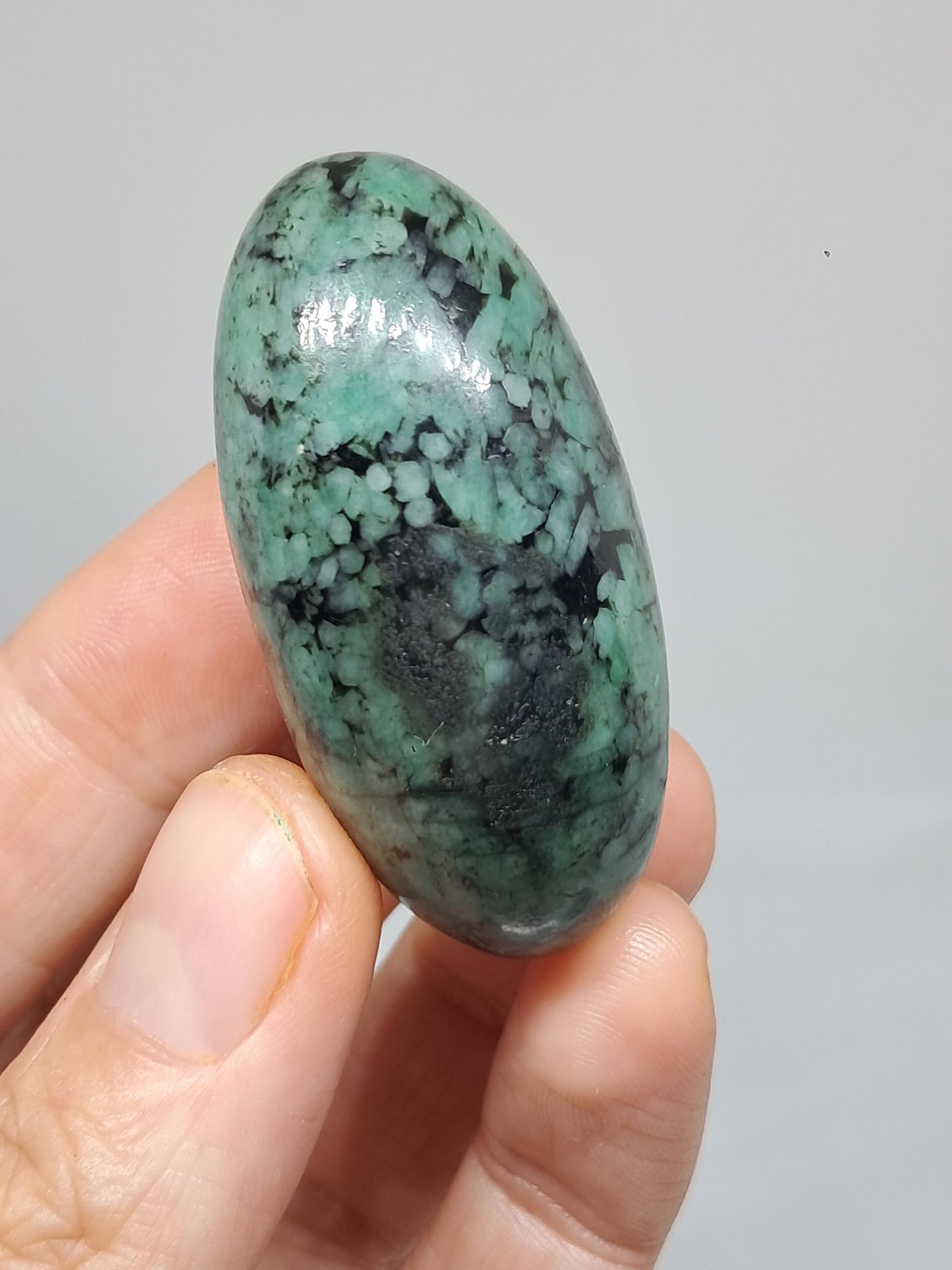 Shivalingam de Esmeralda | Piedra Pulida | Cristal Natural #EM3