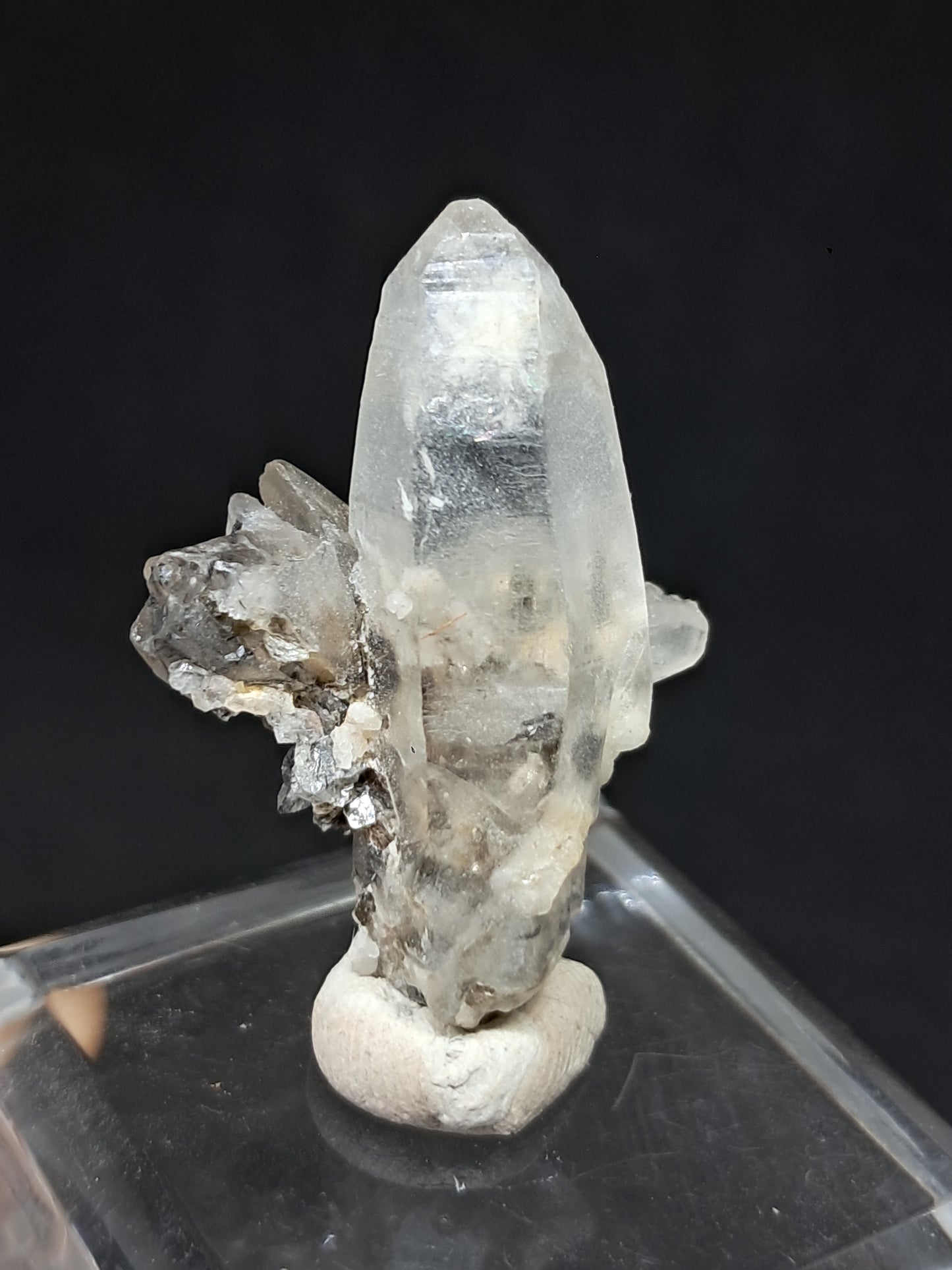 Punta de Cuarzo Turmalinado (Karur) Cristal Natural | Muestra Mineral #TQ32