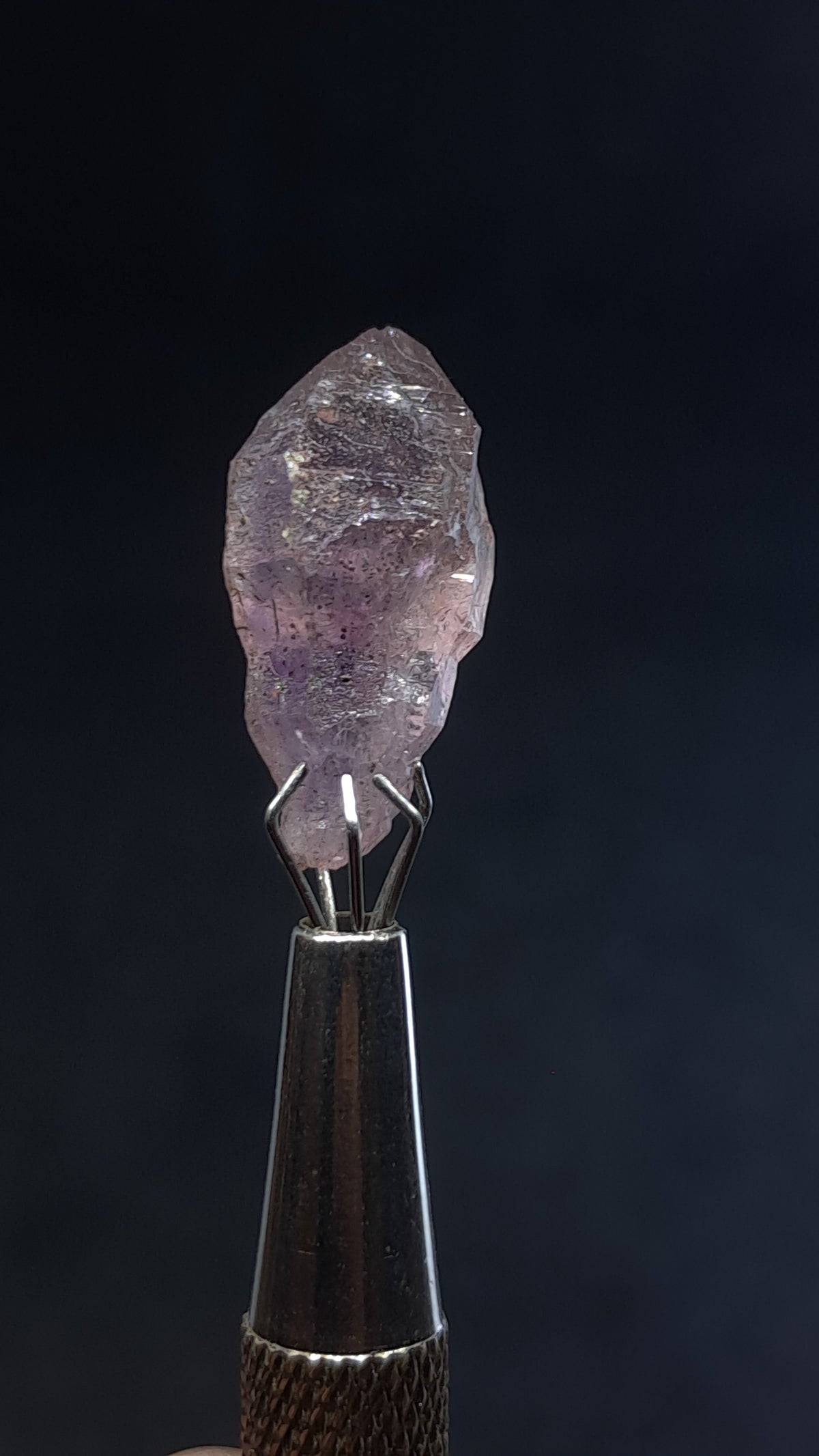 Quartz Amethyst Scepter | Hematite Goethite Phantom | Biterminated  #KA209