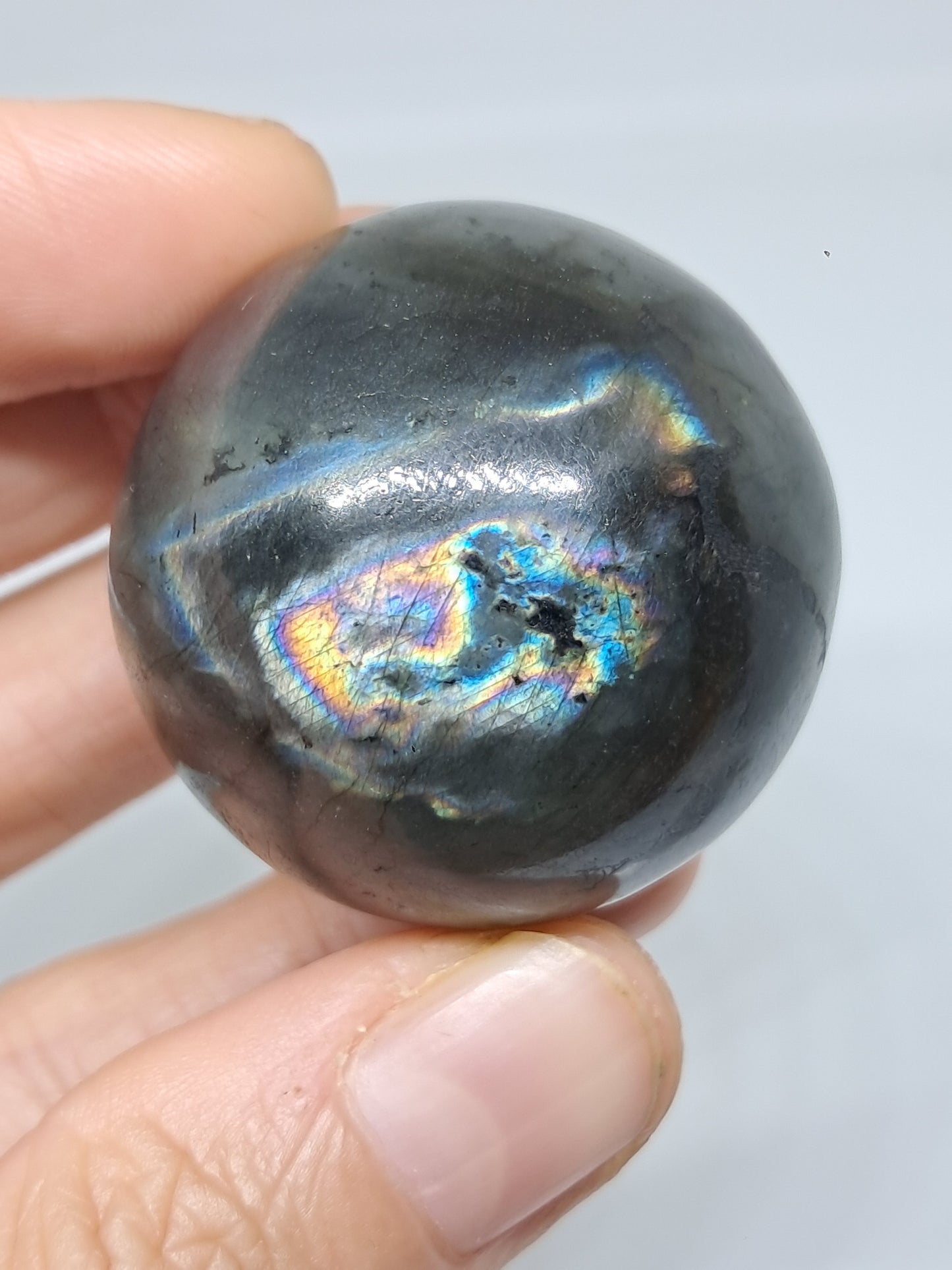 Labradorite Sphere (Madagascar) | Strong Flash | Polished Stone #LB11