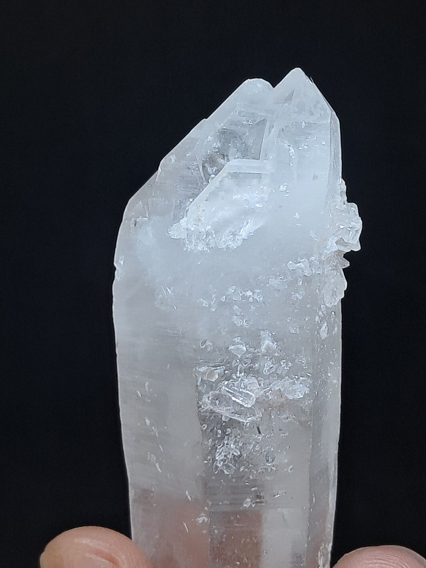 Himalayan Quartz Biterminated Self-healed Point | Natural Crystal | Mineral Specimen #CH68