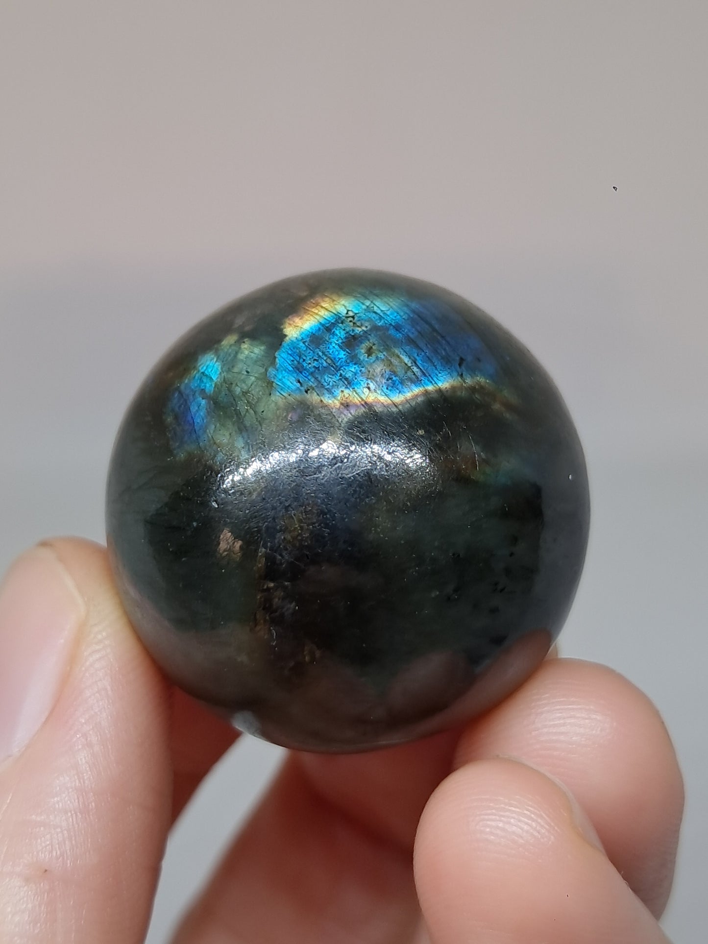 Labradorite Sphere (Madagascar) | Strong Flash | Polished Stone #LB13