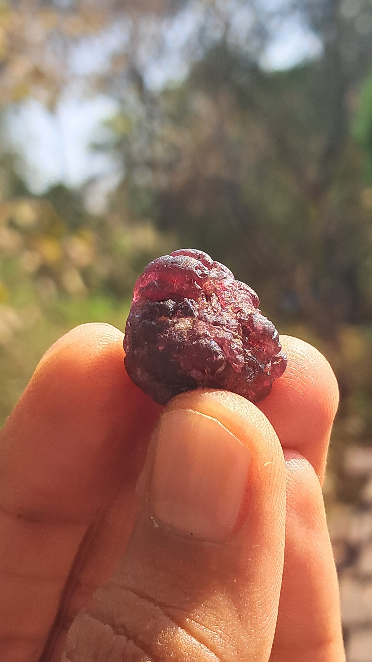 Granate Rojo (Karur) | Pulido por el río | Piedra Natural #RG4