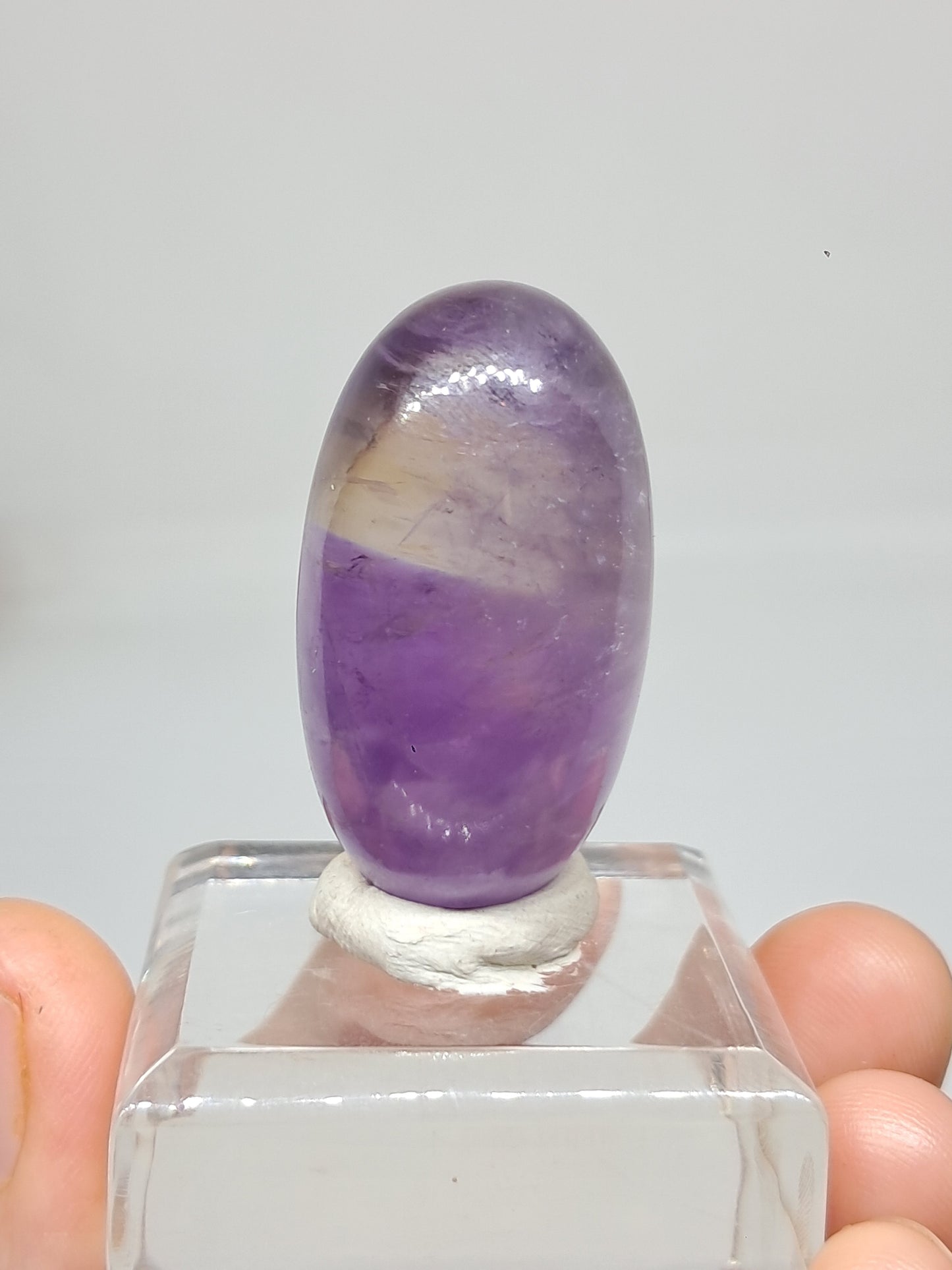 Ametrine Shivalingam (Madagascar) Polished Natural Stone #AMT5
