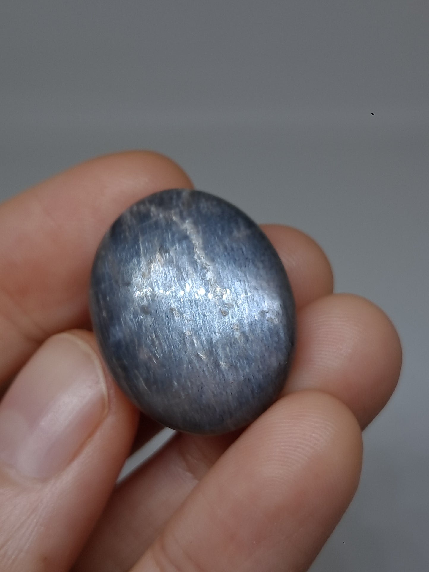 Grey Moonstone Palmstone | Silver Sheen | Good Quality Natural Stone