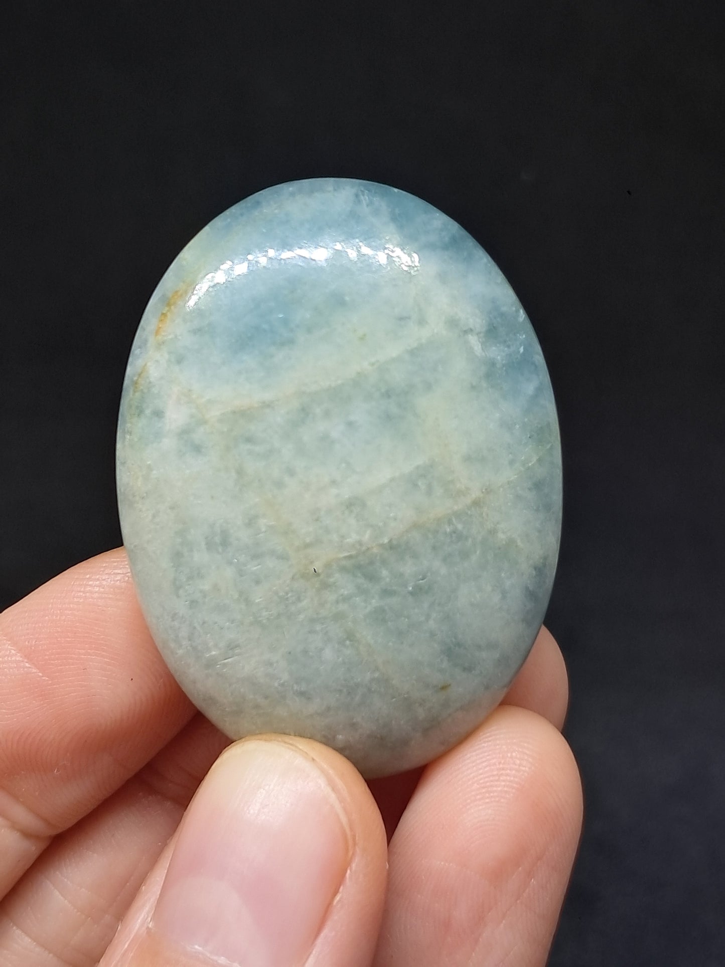Aquamarine Palmstone | Polished Natural Crystal