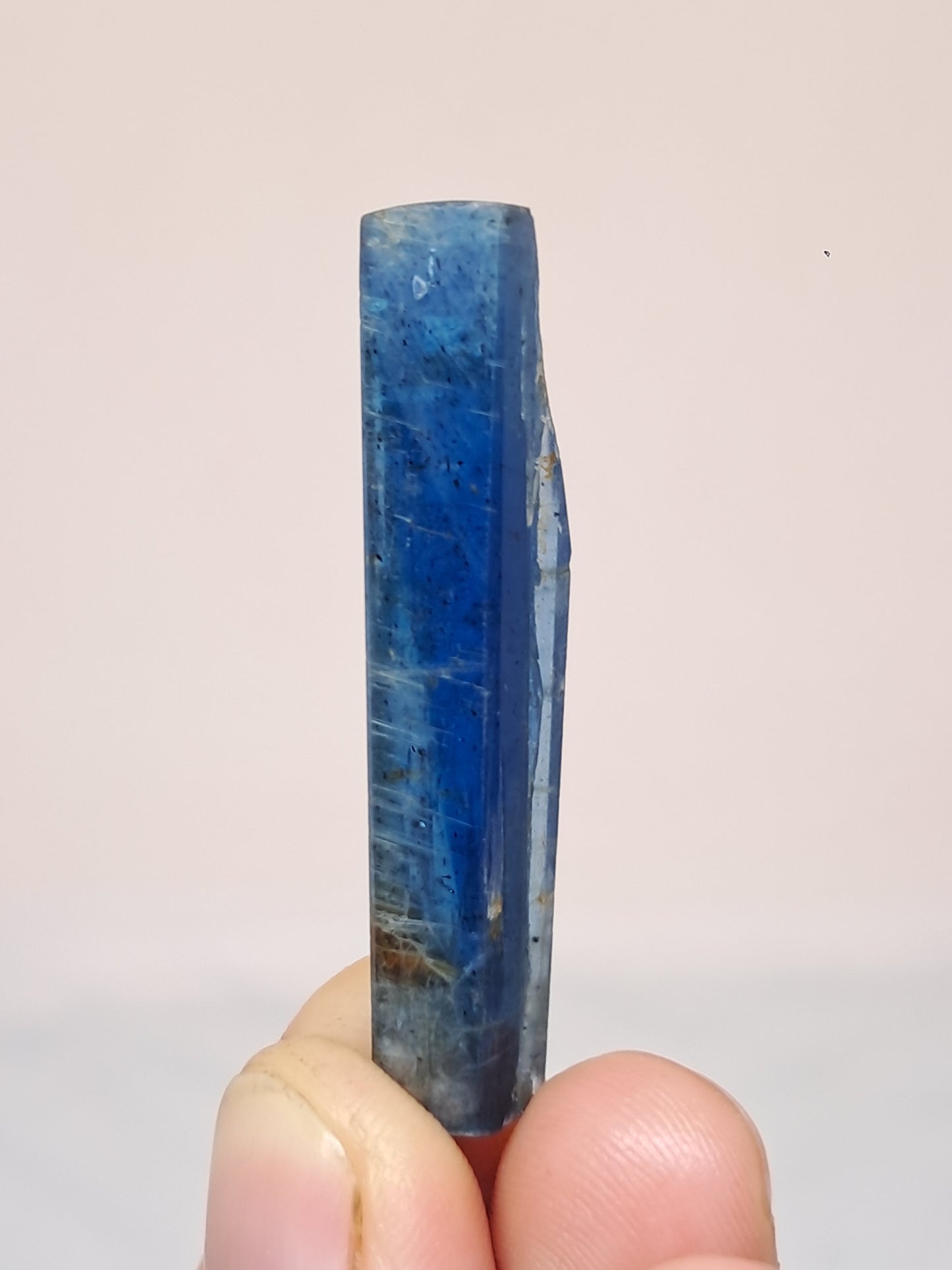 Cianita azul océano (Nepal) Piedra natural pulida n.° KY21