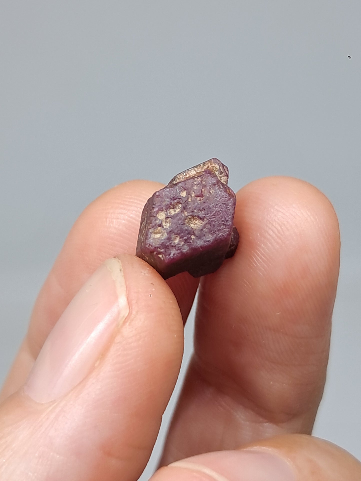 Cristal de Rubí en Bruto (Tamil Nadu) Piedra Natural | Muestra Mineral #RB23