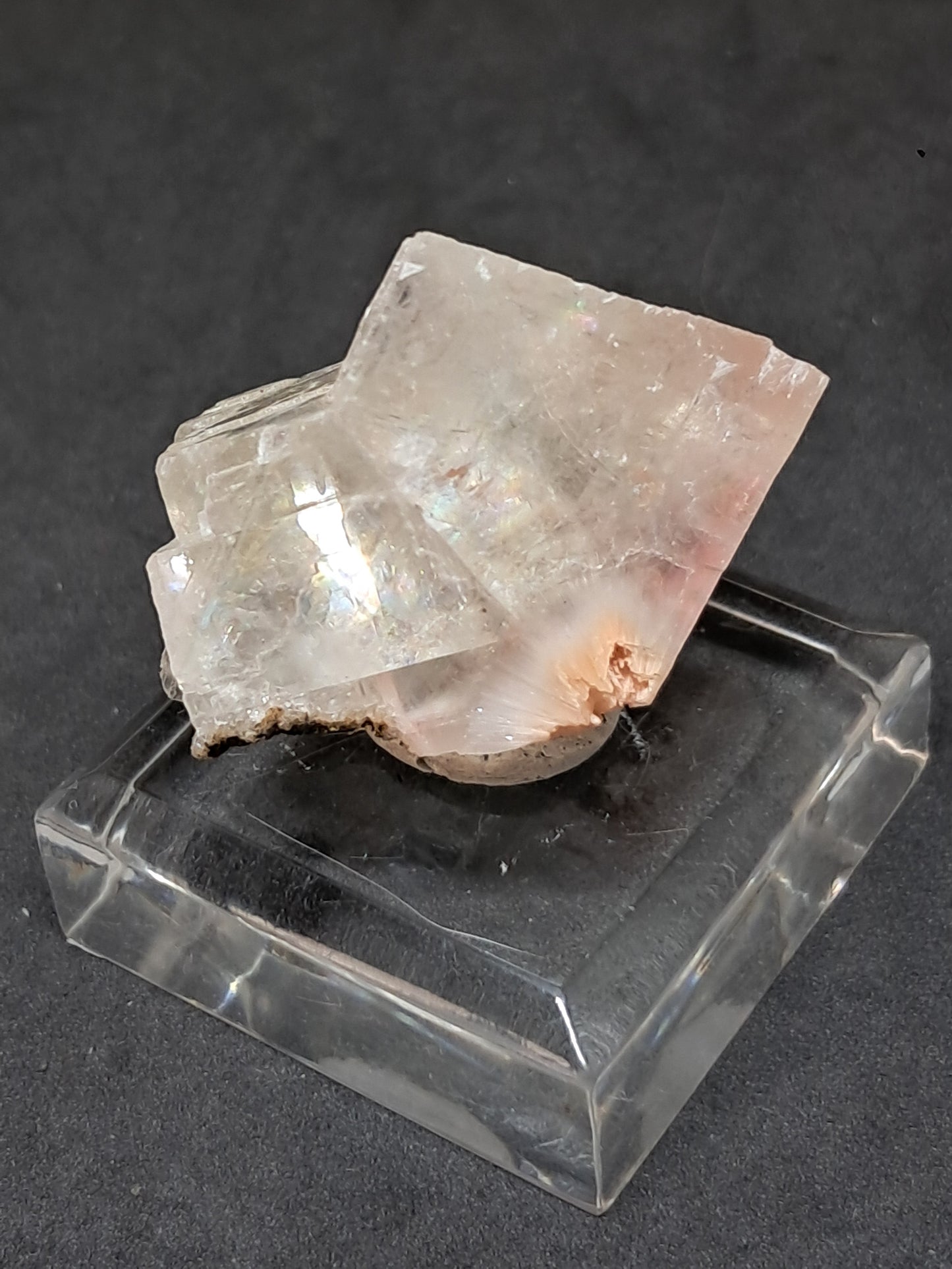 Calcita Rojiza/Rosa con Mesolita *Hallazgo Raro* (Pithampur) Cristal Natural | Piedra Bruta | Muestra Mineral #CA35