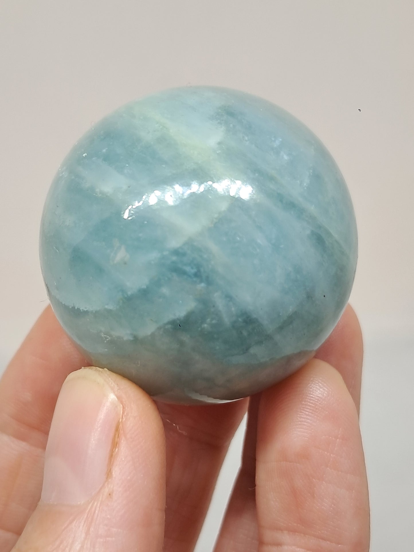 Aquamarine Sphere | Polished Natural Stone