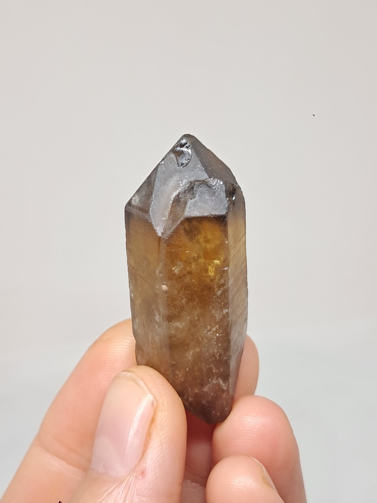 Natural Citrine (DRC) Double Terminated Crystal Point | Mineral Specimen #CTN25