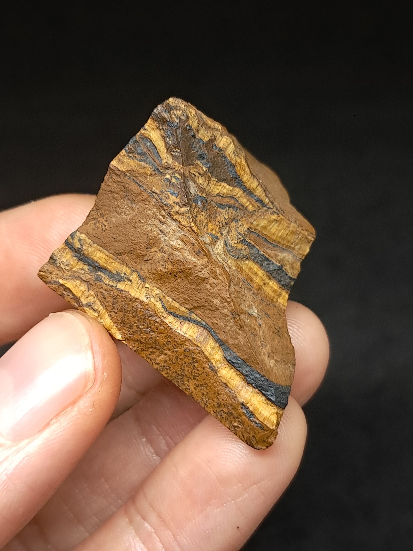 Rough Tiger's Eye (India) Natural Stone #TE3