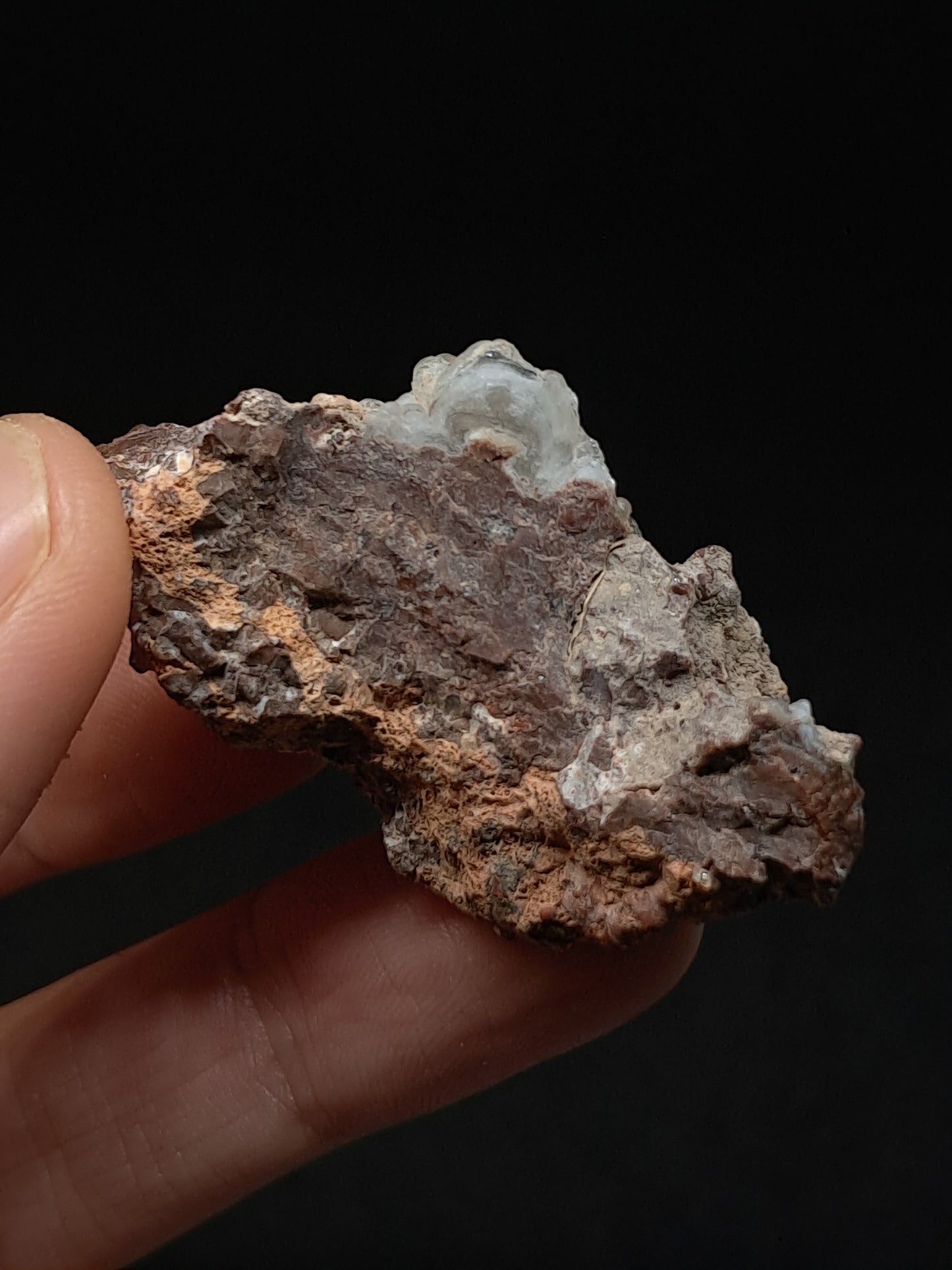 Hyalite Opal on Matrix (Mexico) Rough Crystal Stone | UV-Reactive Mineral Specimen #OH9