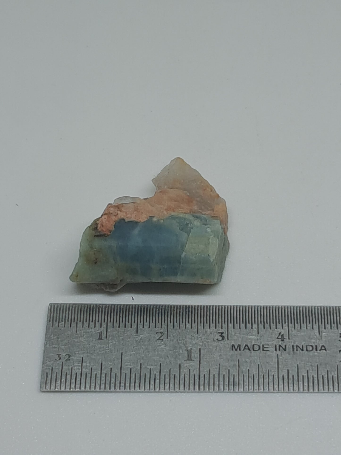 Aquamarine w/ Smokey Quartz (Karur) Rough Natural Crystal | Mineral Specimen #AQM51