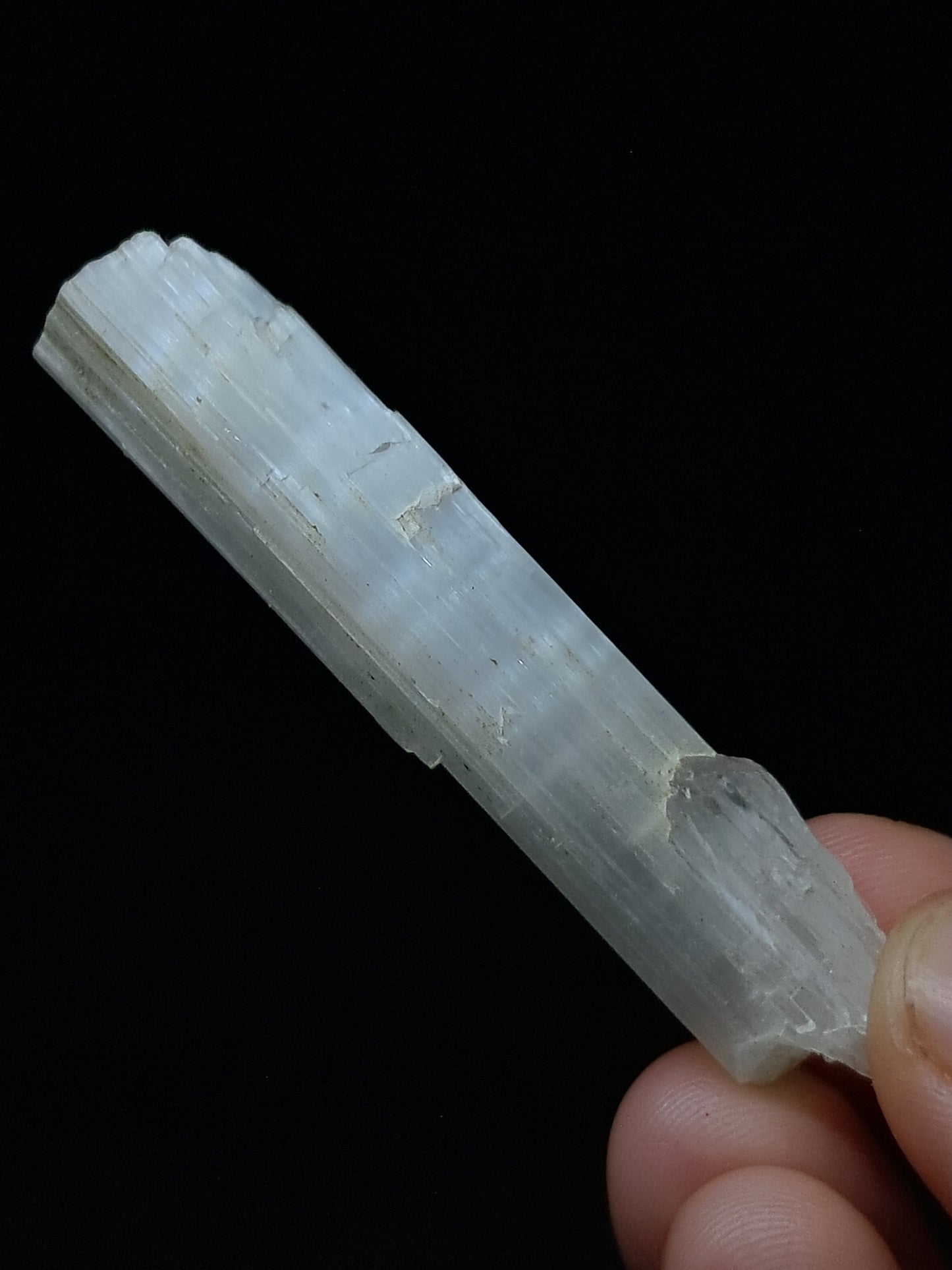 Satin Spar *Selenite* (India) Fibrous Gypsum | Mineral Specimen | Rough Crystal #SE7