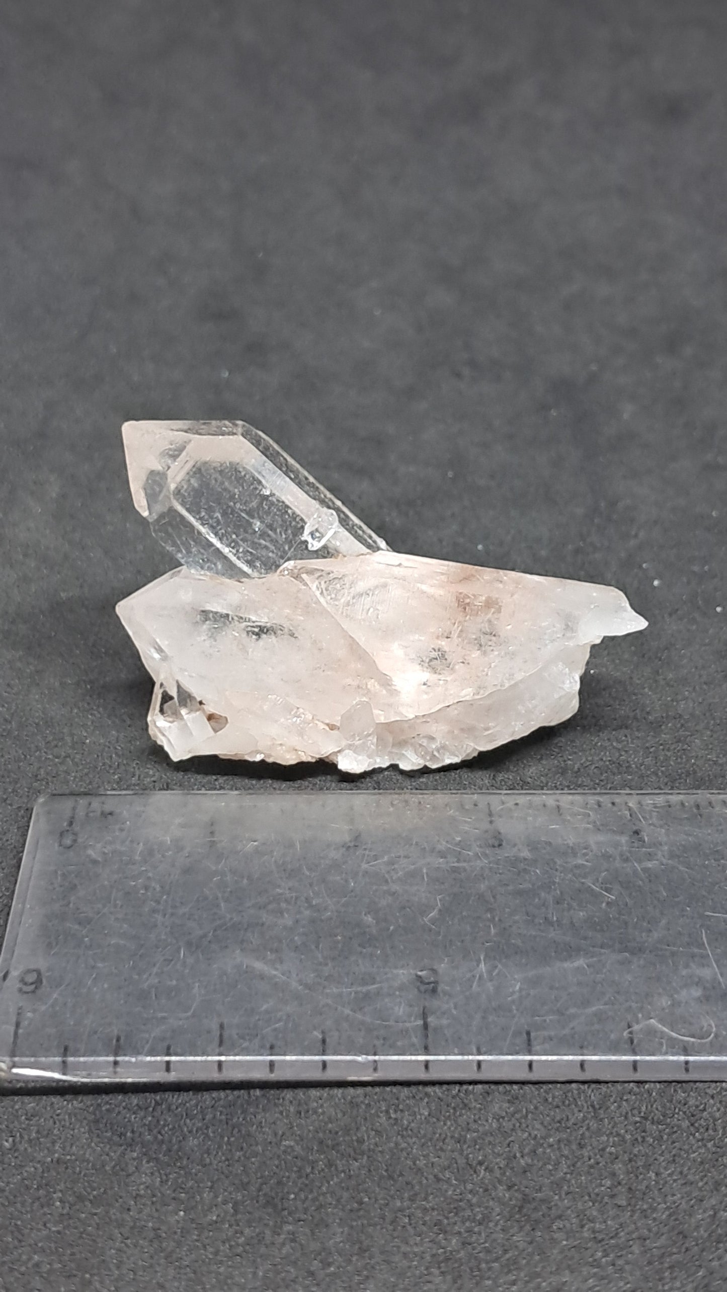 Cuarzo del Himalaya gemelo penetrante | Cristal natural | Ejemplar mineral n.° CH79