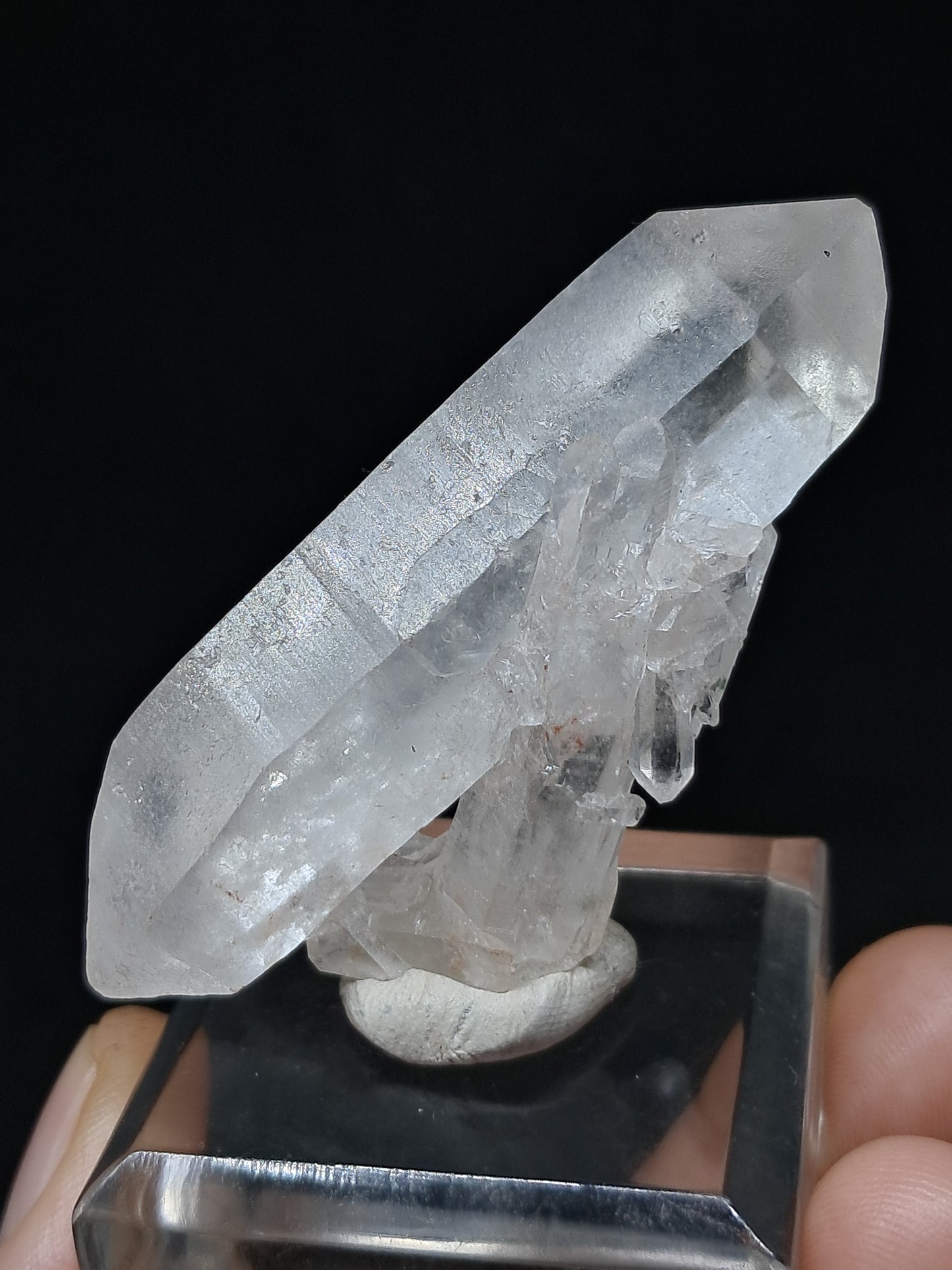 Punta biterminada de cuarzo del Himalaya | Cristal natural | Ejemplar mineral n.° CH67