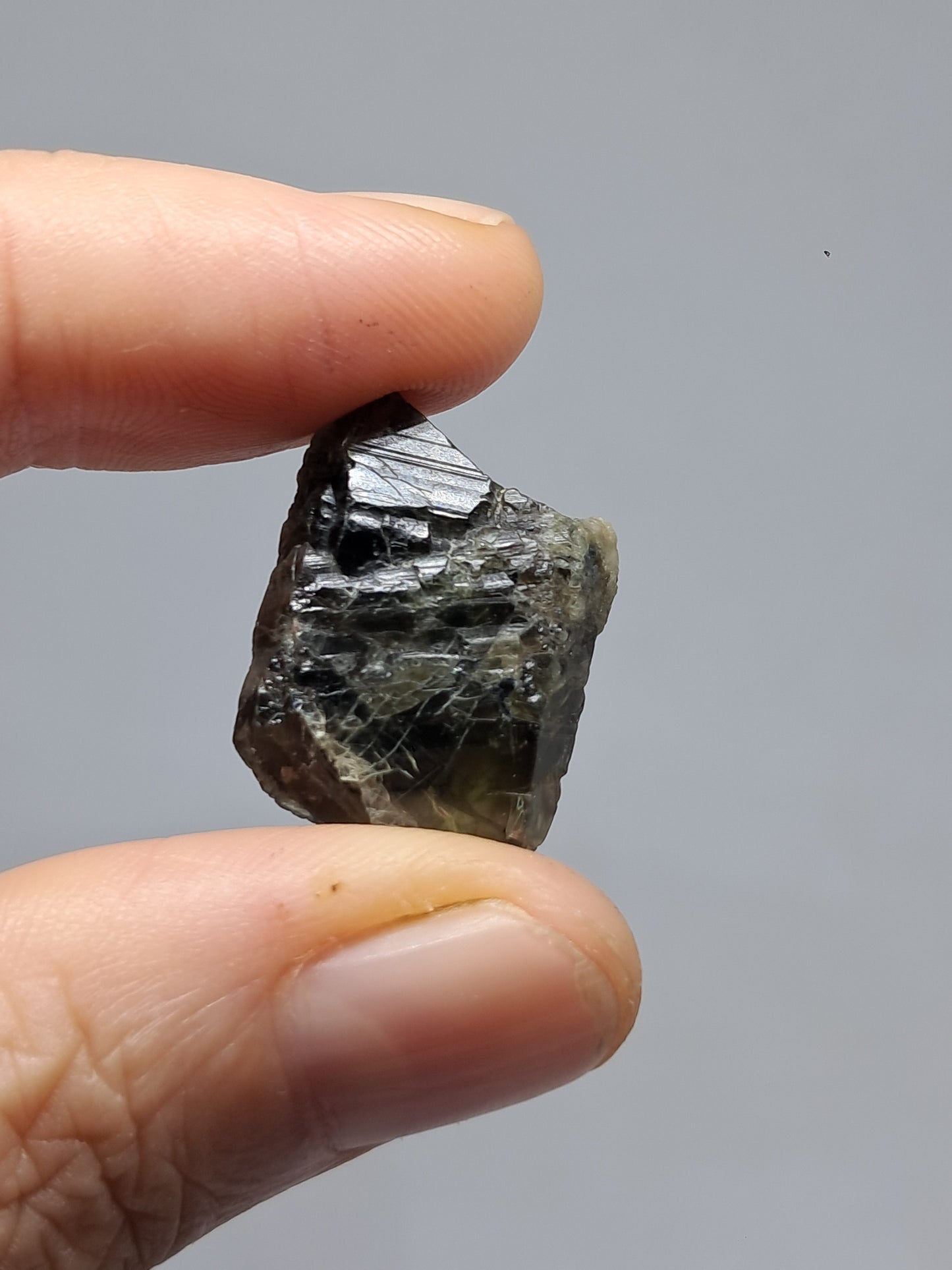 Natural Green Sapphire Crystal (Karur) Rough Stone | Mineral Specimen #SP24