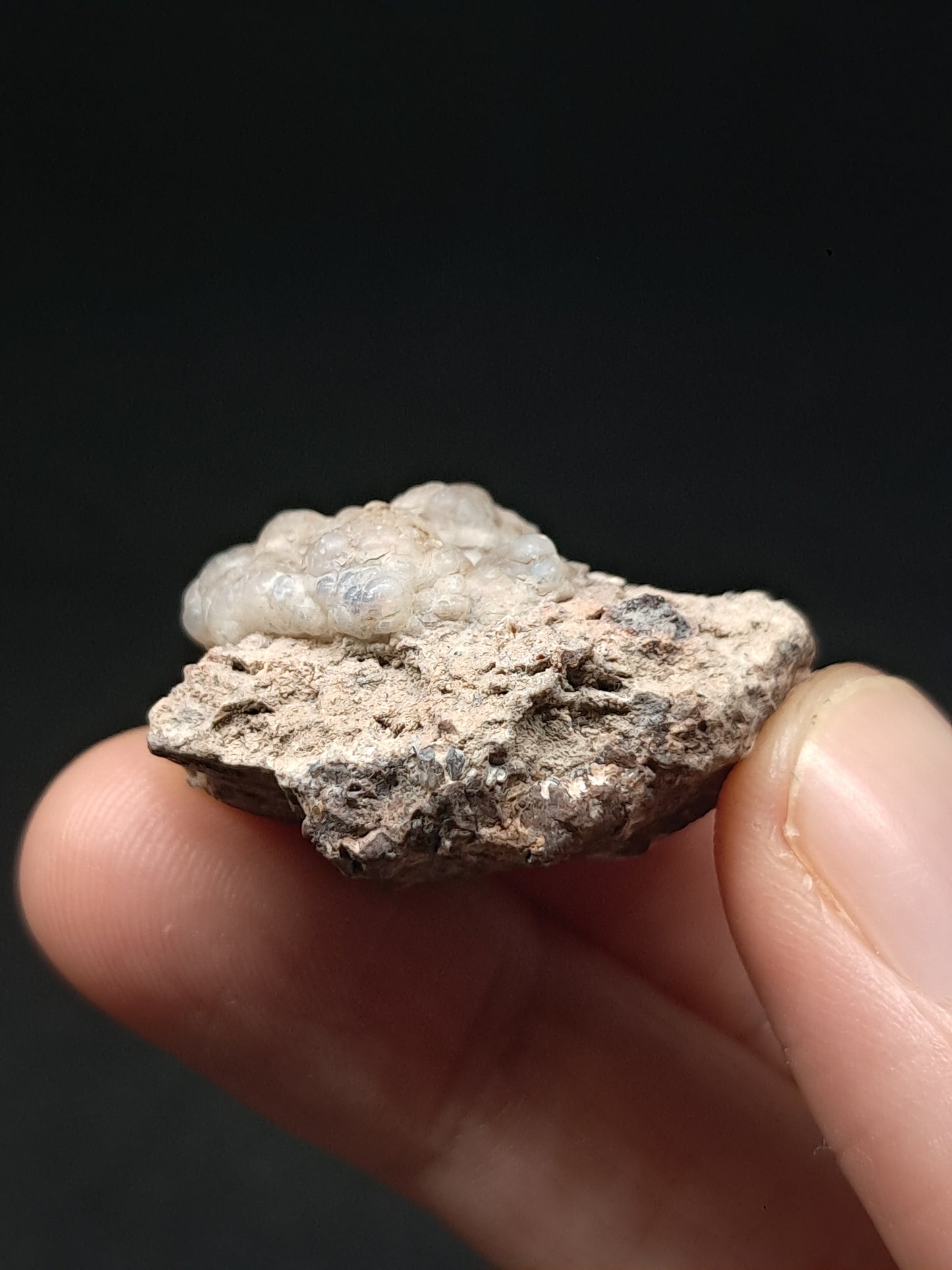 Hyalite Opal on Matrix (Mexico) Rough Crystal Stone | UV-Reactive Mineral Specimen #OH20