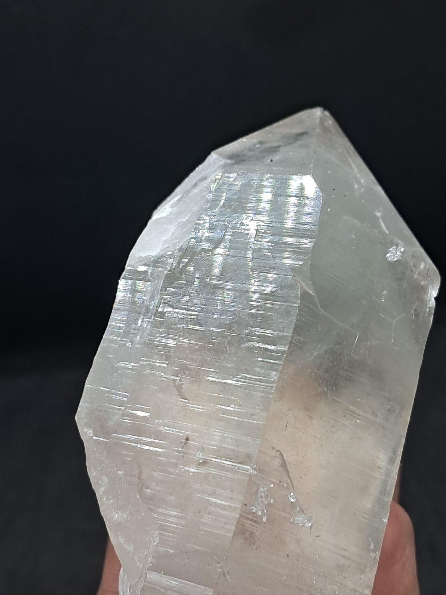 Himalayan Quartz Crystal Point with Magnetite Inclusions | Natural Stone | Mineral Specimen #CH55