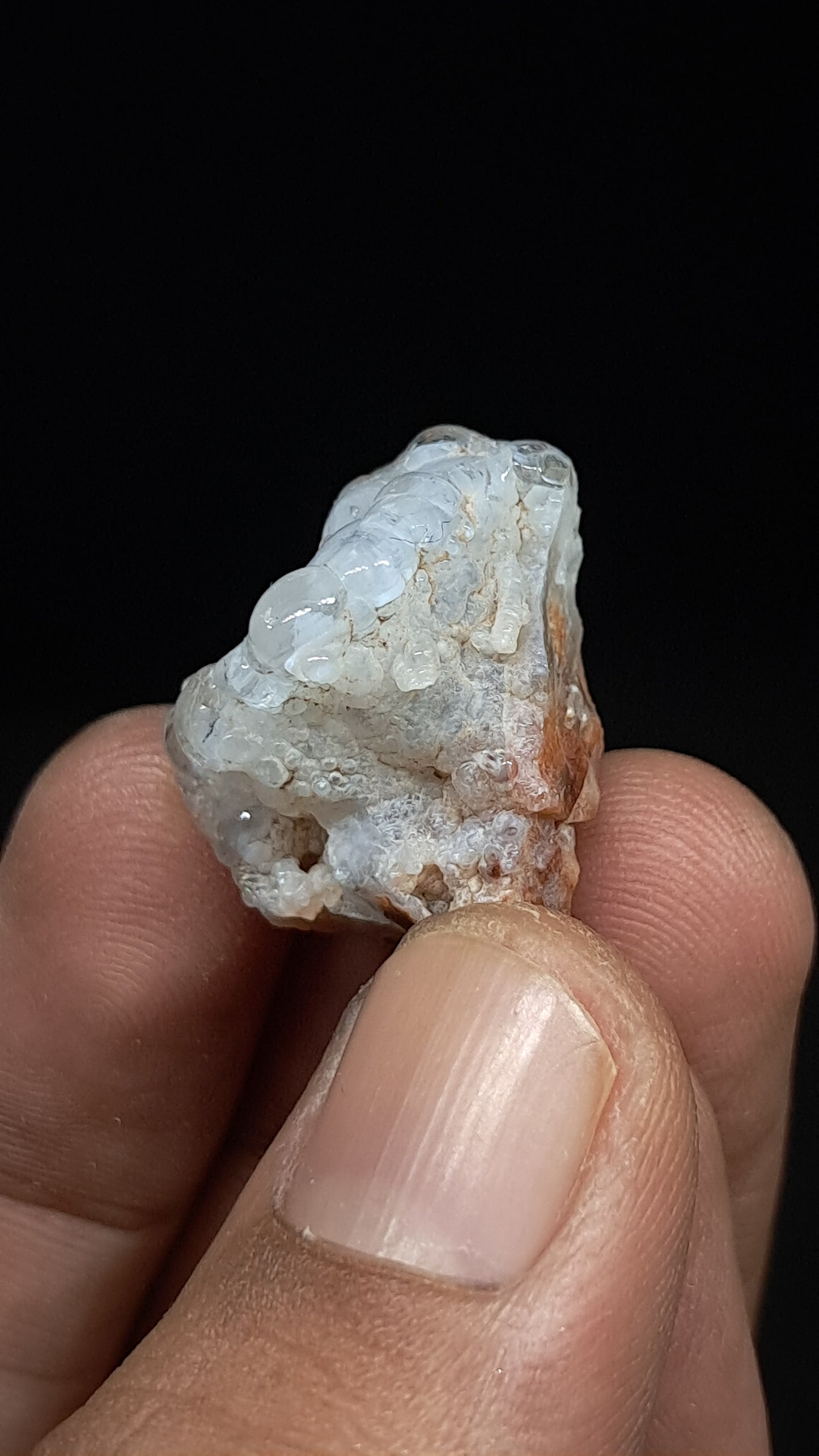 Hyalite Opal on Matrix (Mexico) Rough Crystal Stone | UV-Reactive Mineral Specimen #OH3