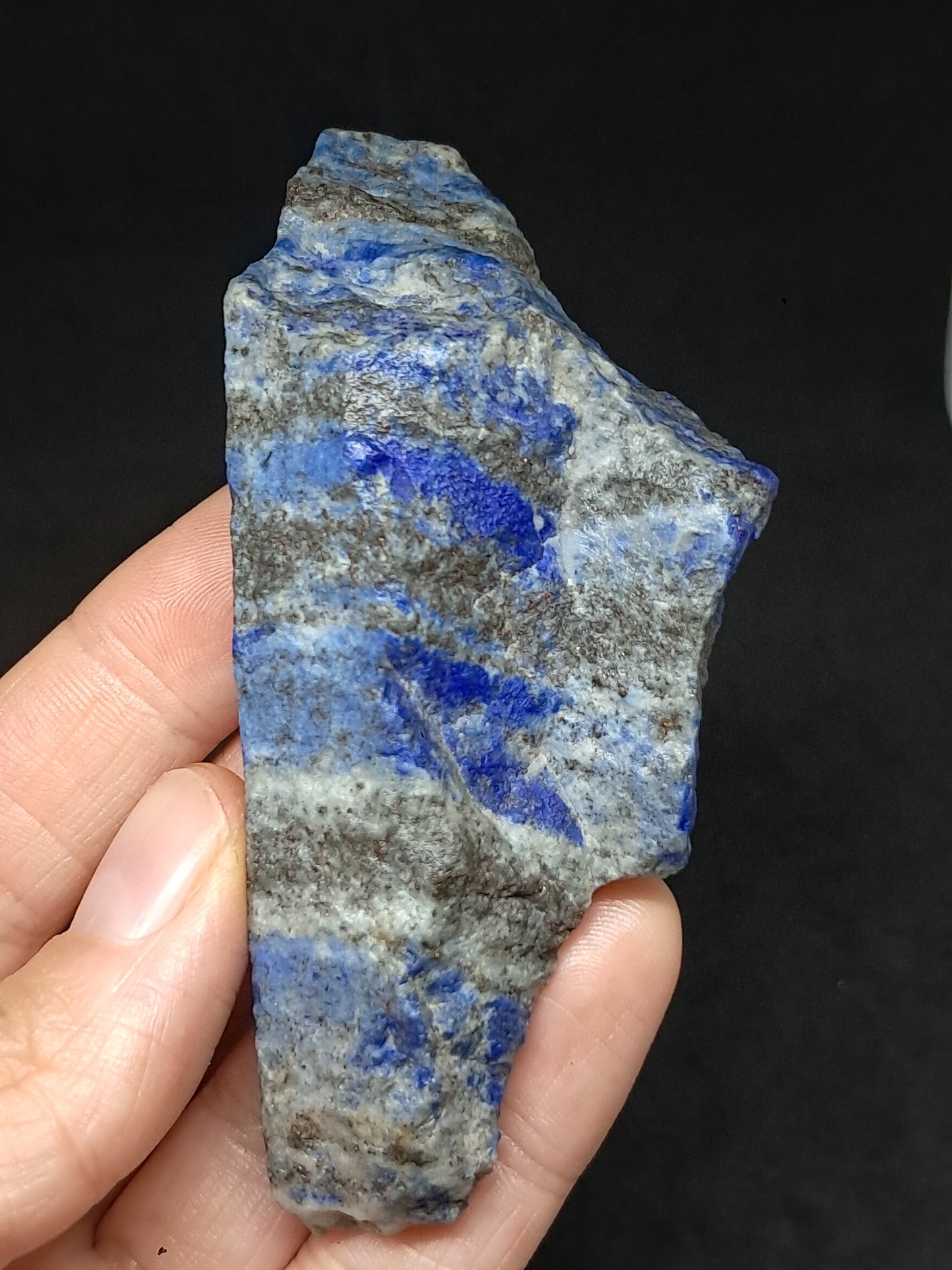 Slice of Lapislazuli (Afghanistan) Rough Natural Stone #LZ1