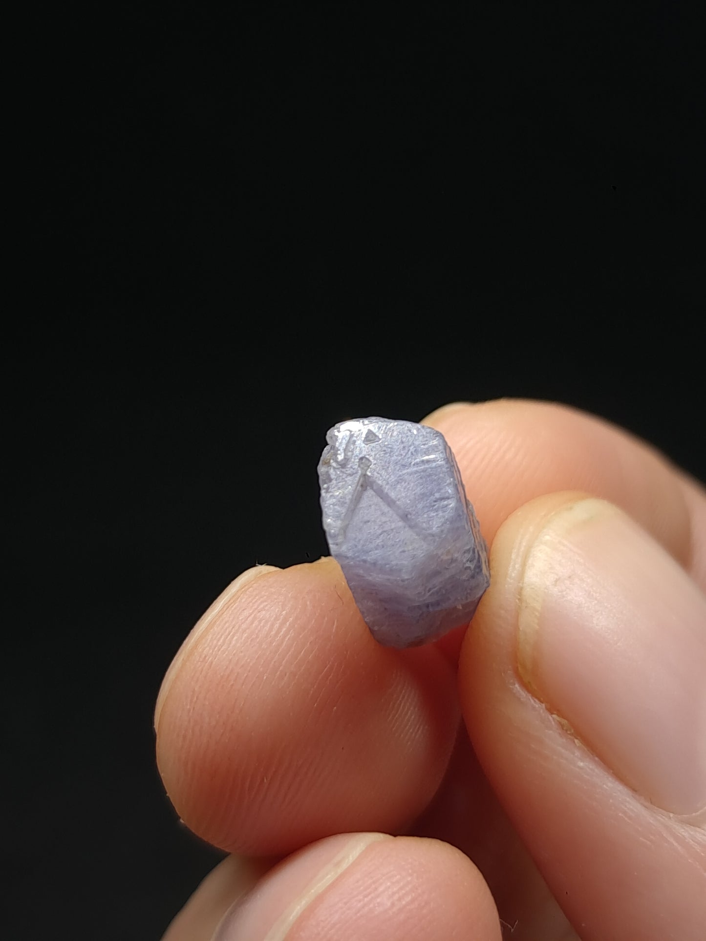 Natural Sapphire w/ Record Keeper (Madagascar) Rough Stone | Mineral Specimen #SP49