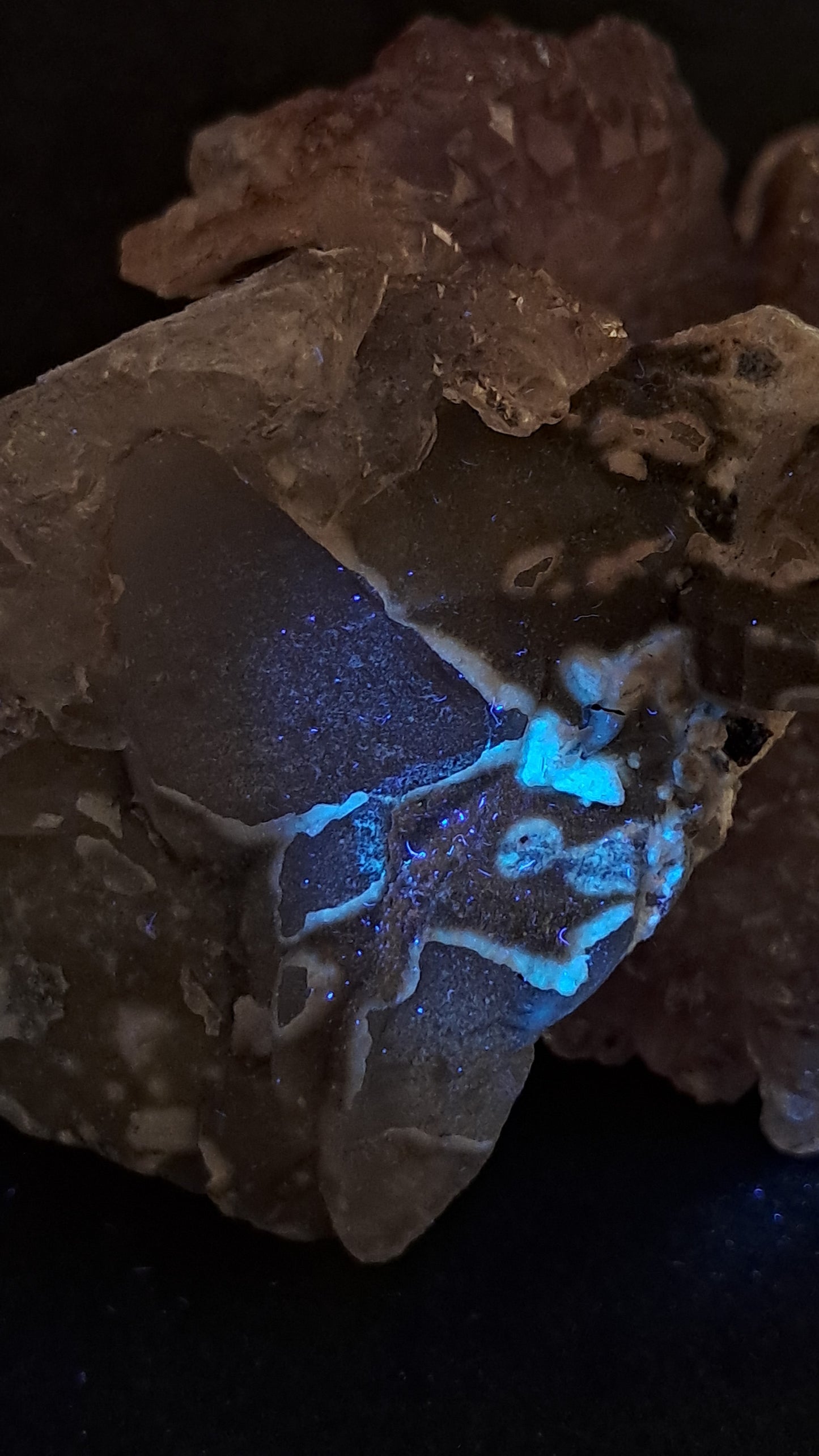 Karur Amethyst Scepter Flower w/ UV-Reactive Calcites and Quartz | Rare Sunburst Formation | Mineral Specimen #KA182