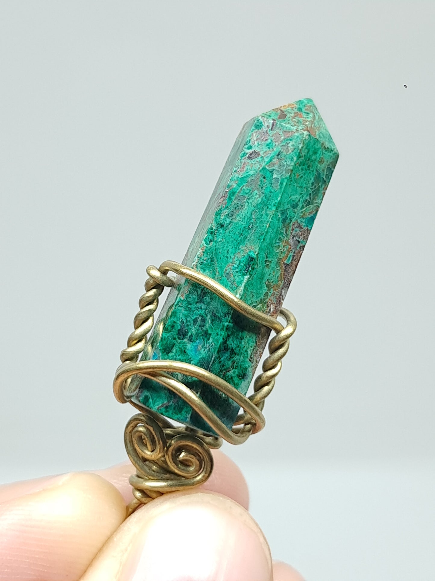 Chrysocolla Pendant | Handcrafted Jewelry #JL53